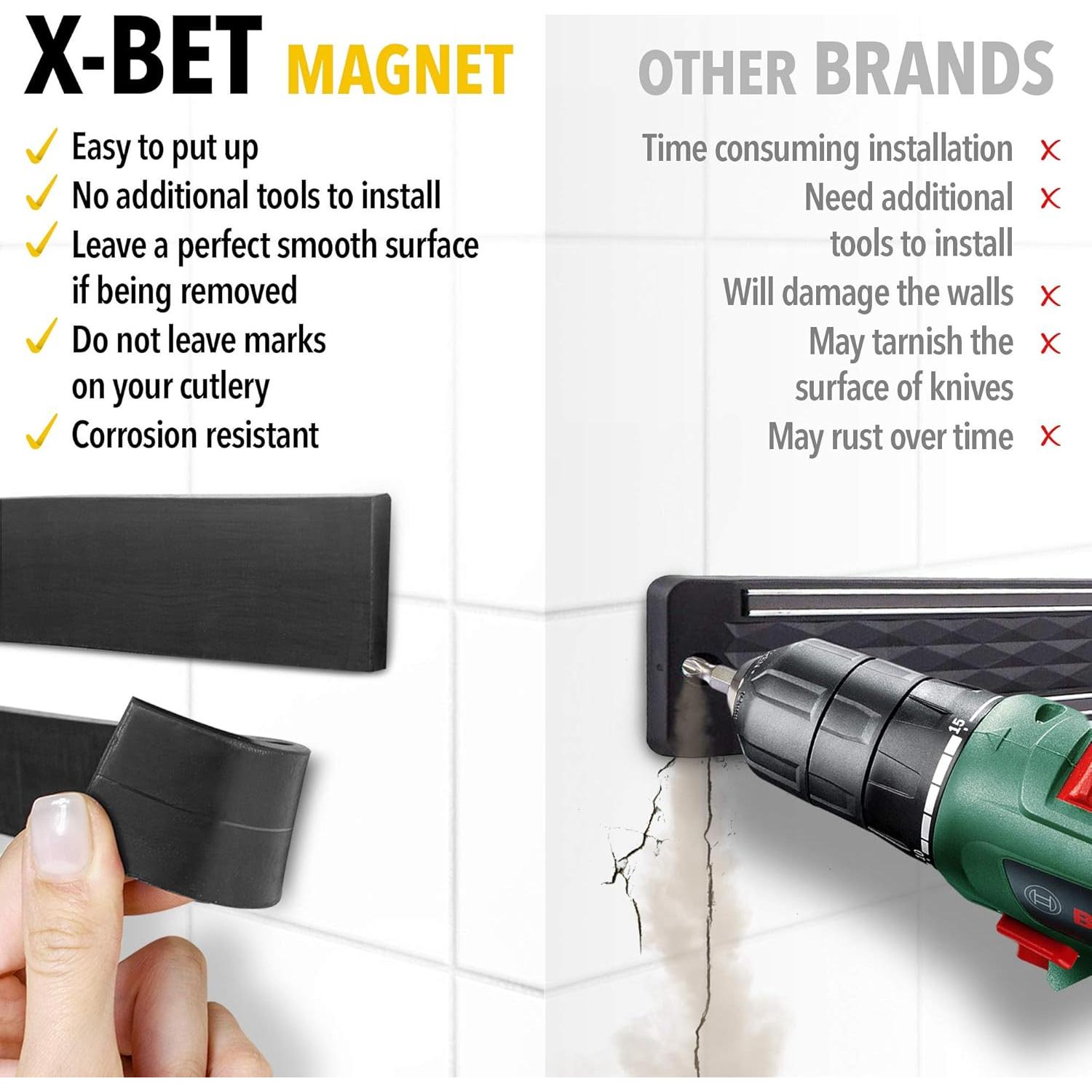 Tira Magnética Adhesiva para Cuchillos X-bet MAGNET 30,48 cm