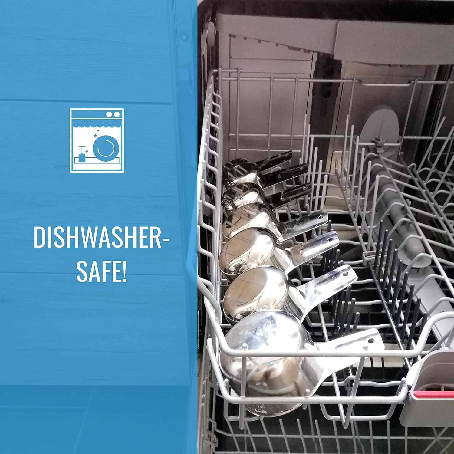 Juego de Tazas y Cucharas Medidoras KPKitchen Acero Inoxidable