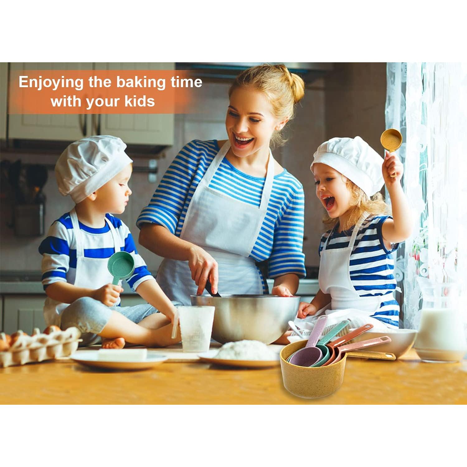 Juego de Tazas y Cucharas Medidoras Yuzi 10 Pcs Colorido