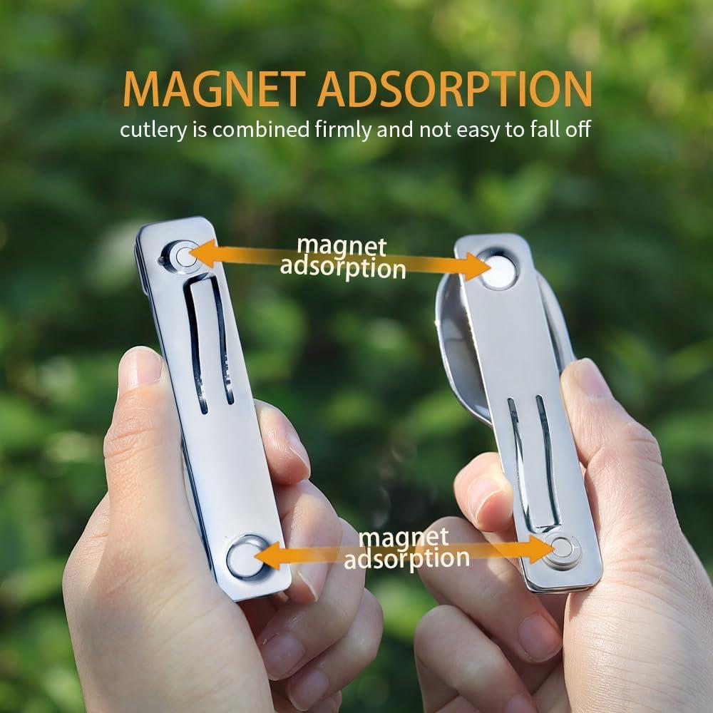 Utensilios de Camping Roxon C2 2 en 1 Plegables 0.09 kg