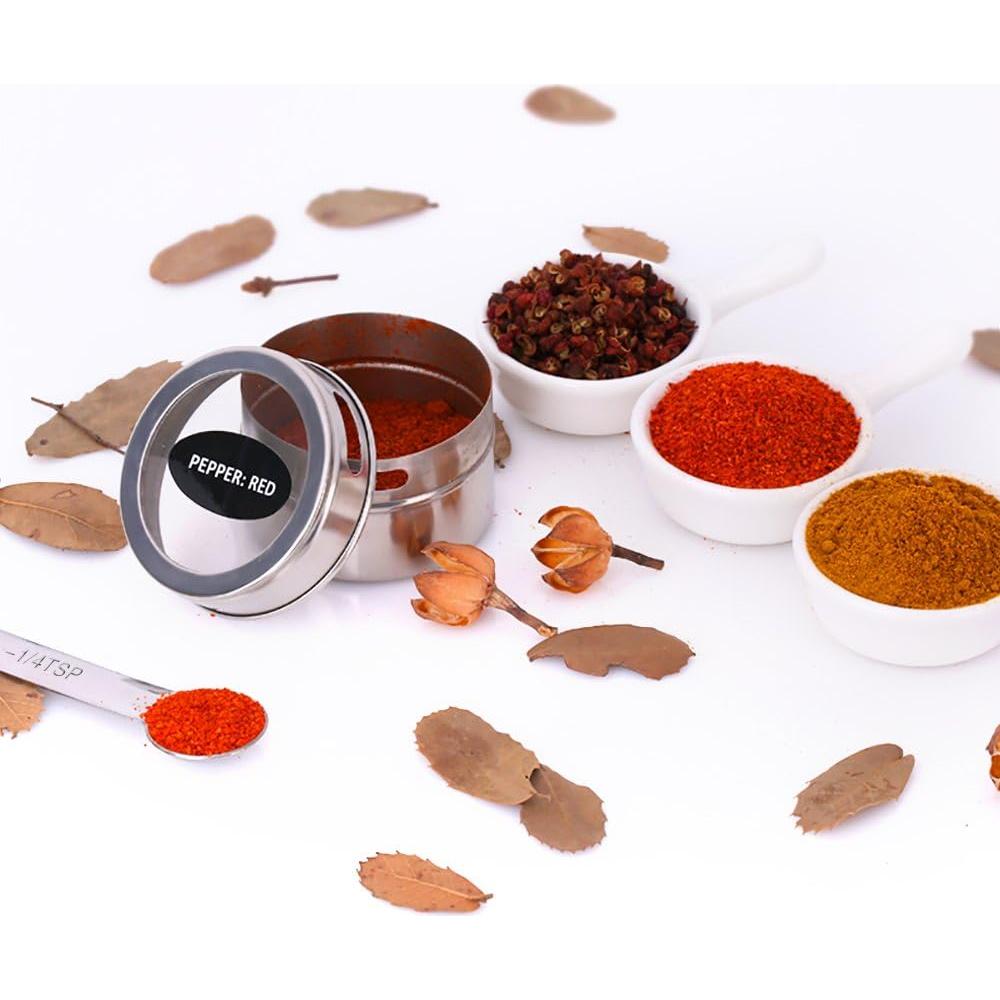 Juego de 16 Tarros Magnéticos para Especias Hanindy 88ml