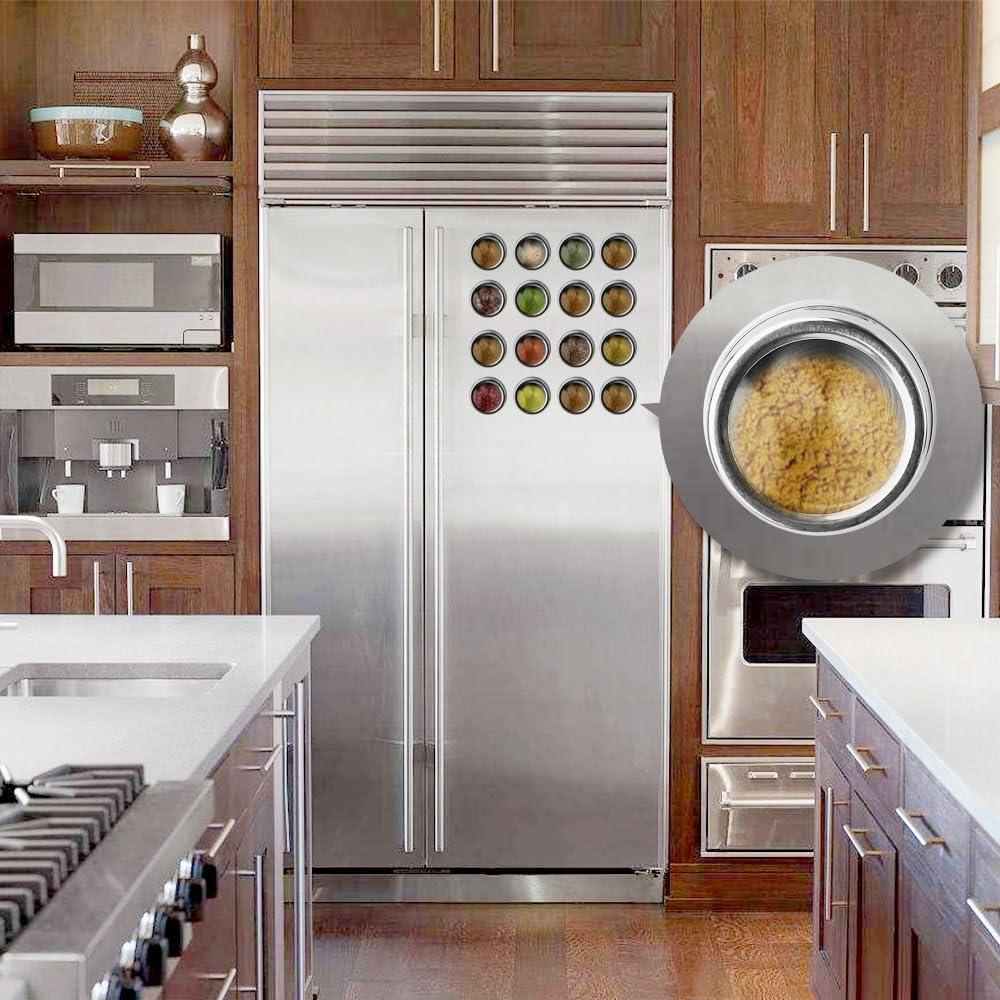 Juego de 16 Tarros Magnéticos para Especias Hanindy 88ml