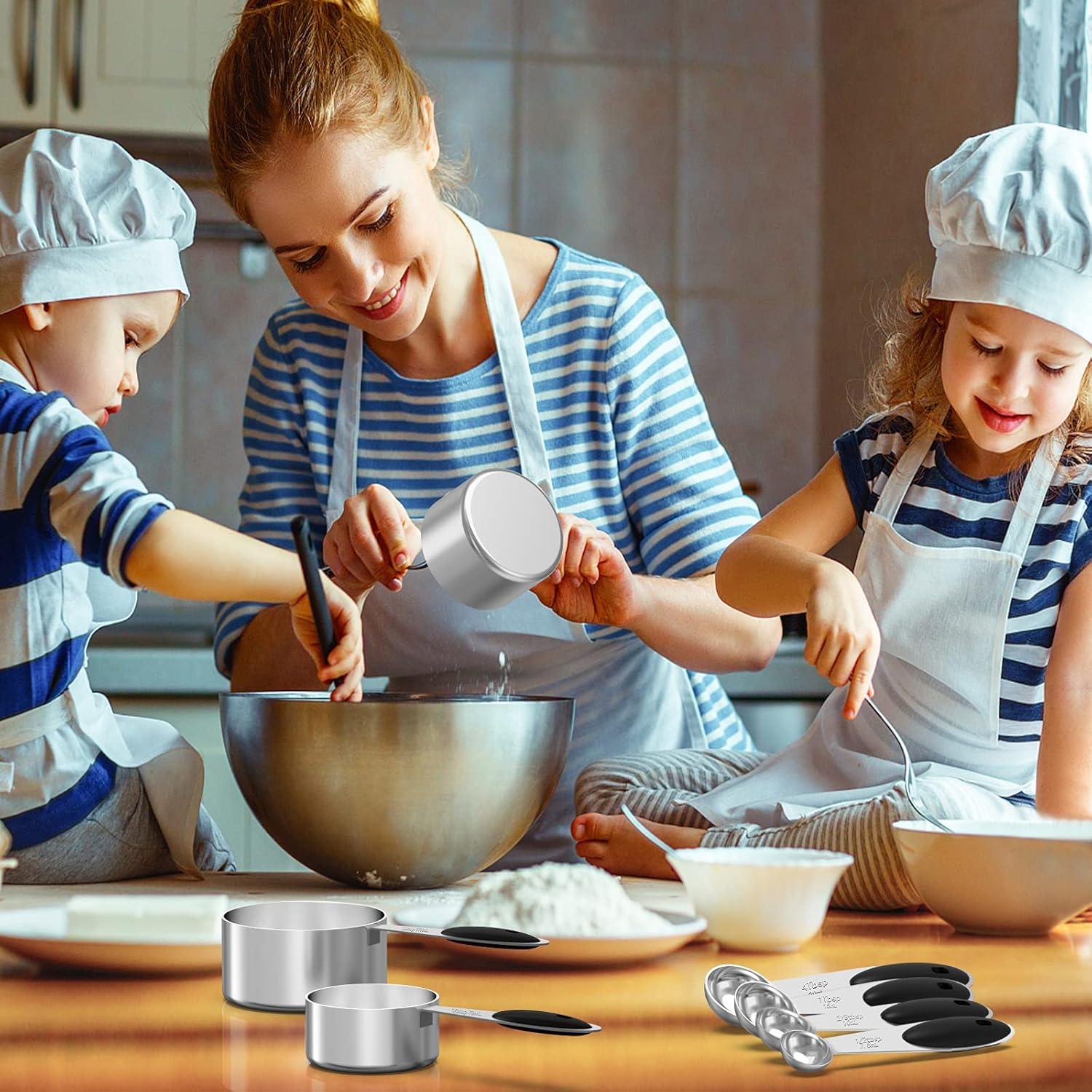 Juego de Tazas y Cucharas Medidoras Wildone 21 Piezas