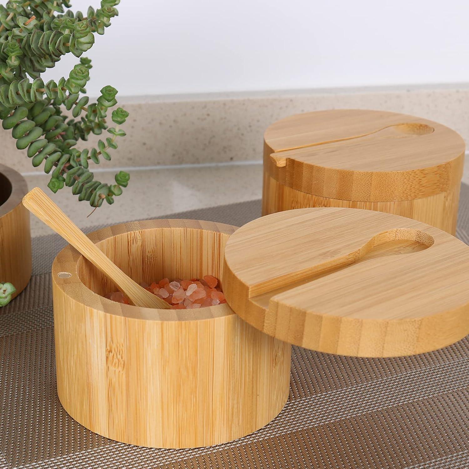 Juego de Salero y Pimentero de Bambú HTB - 2 Unidades