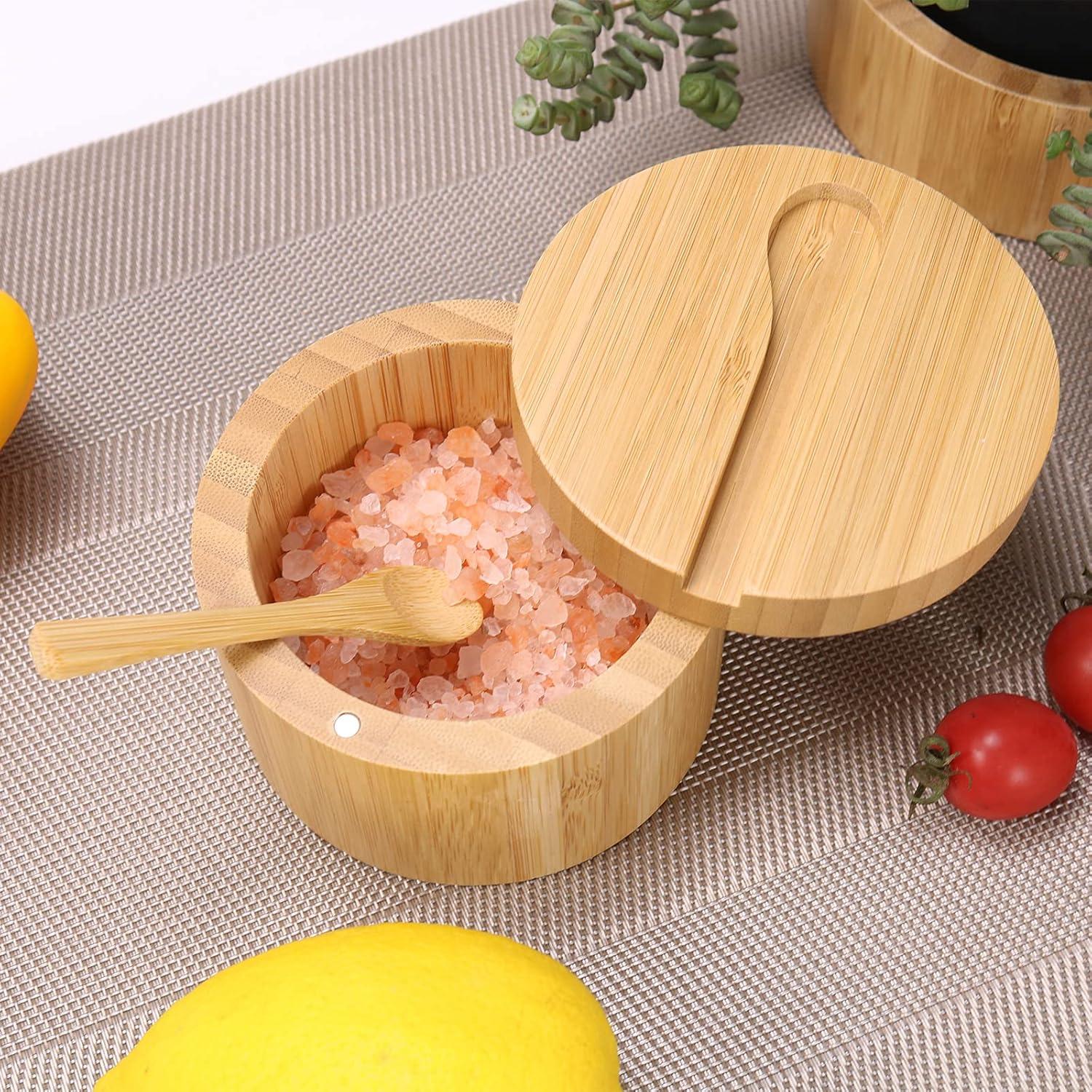 Juego de Salero y Pimentero de Bambú HTB - 2 Unidades