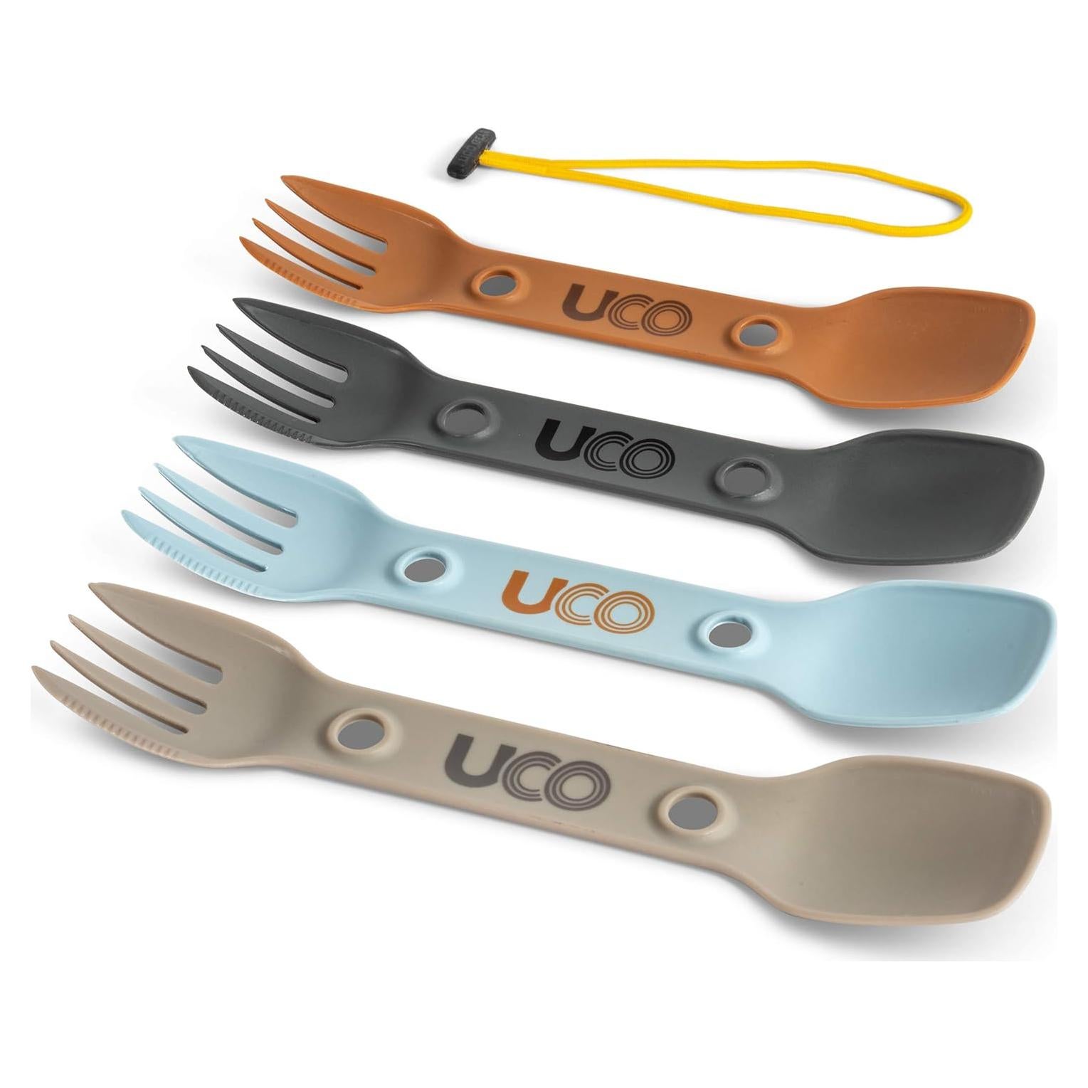 UCO Utility Spork 4-Pack Cuchara-Tenedor-Cuchillo Camping