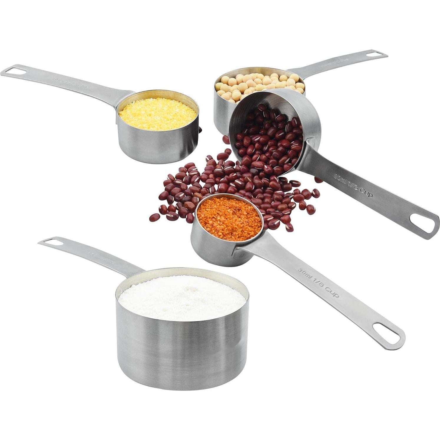 Juego de Tazas y Cucharas Medidoras Smithcraft Acero Inoxidable