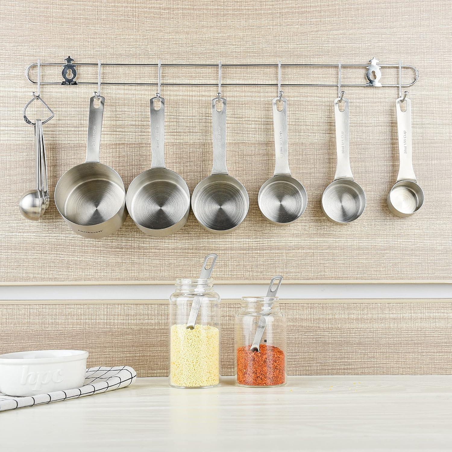 Juego de Tazas y Cucharas Medidoras Smithcraft Acero Inoxidable