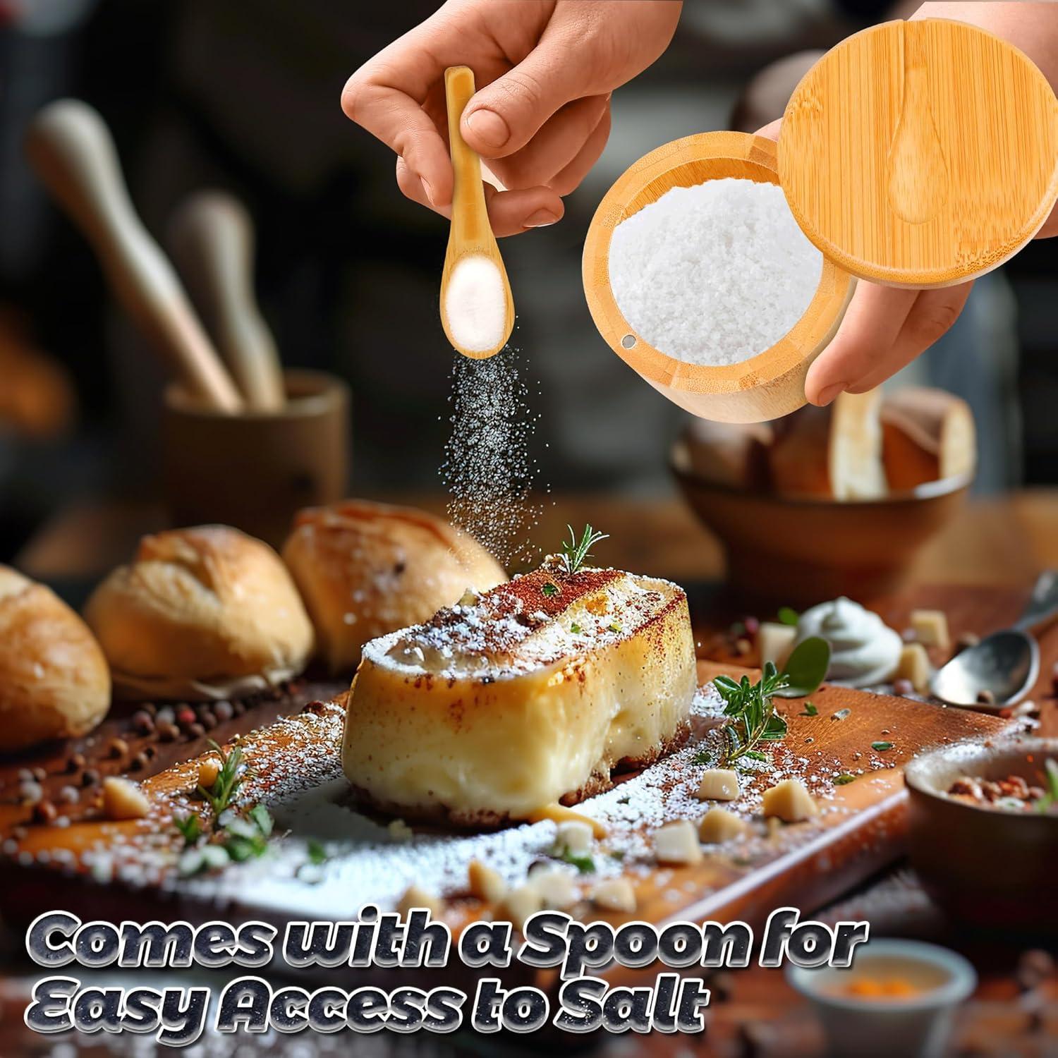 Caja de Sal de Bambú Loscarol con Tapa Magnética 170g