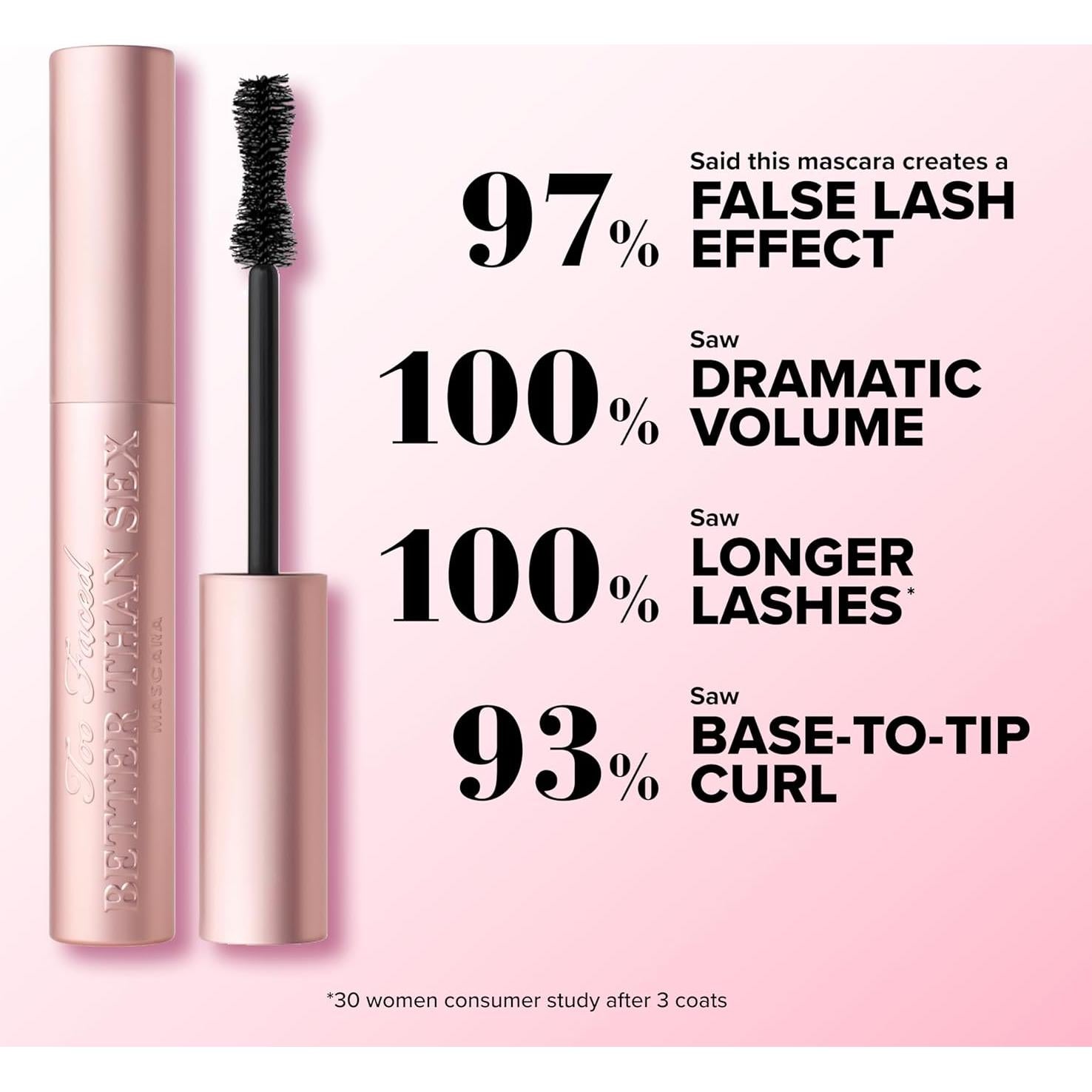 Máscara Voluminizadora Too Faced Better Than Sex 40g