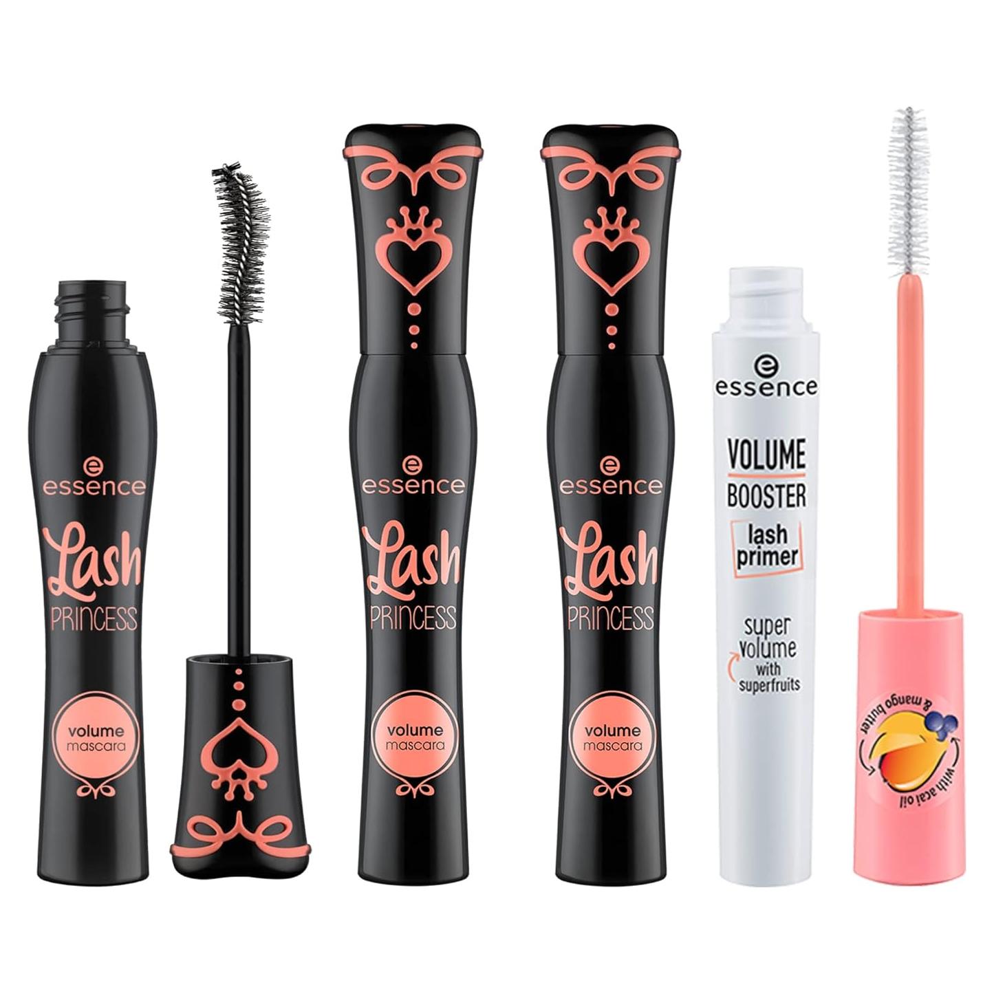 Paquete 3 Máscaras Volumen Essence Lash Princess + Primer
