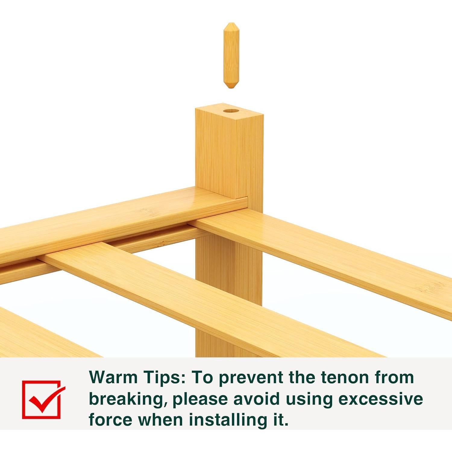 Organizador de Zapatos Smiry 3 Niveles de Bambú Natural