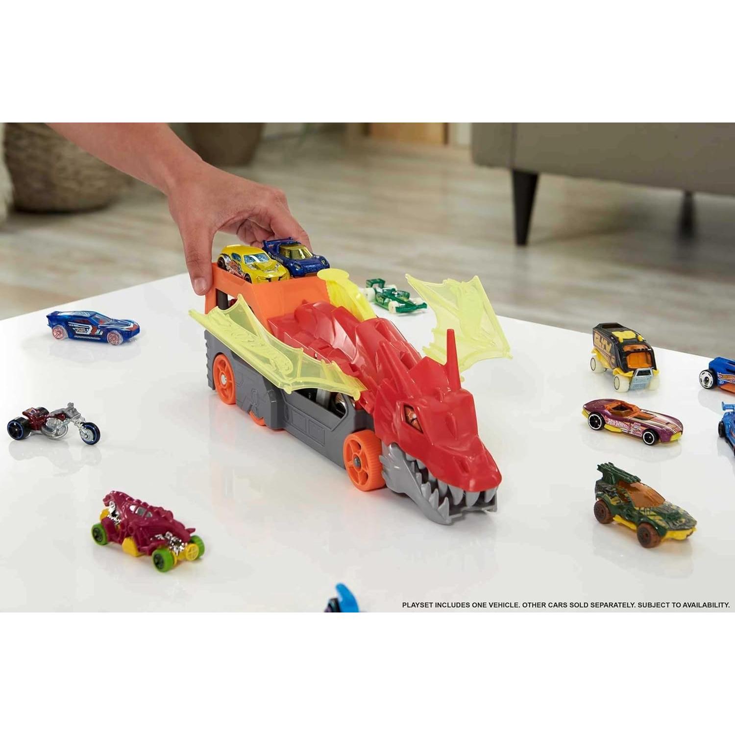 Juego de pista Hot Wheels City Dragón 1:64 con lanzador