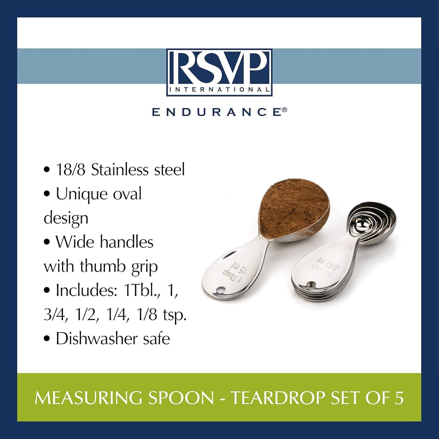 Set de Herramientas de Medición de Cocina RSVP 5 Piezas Acero Inoxidable