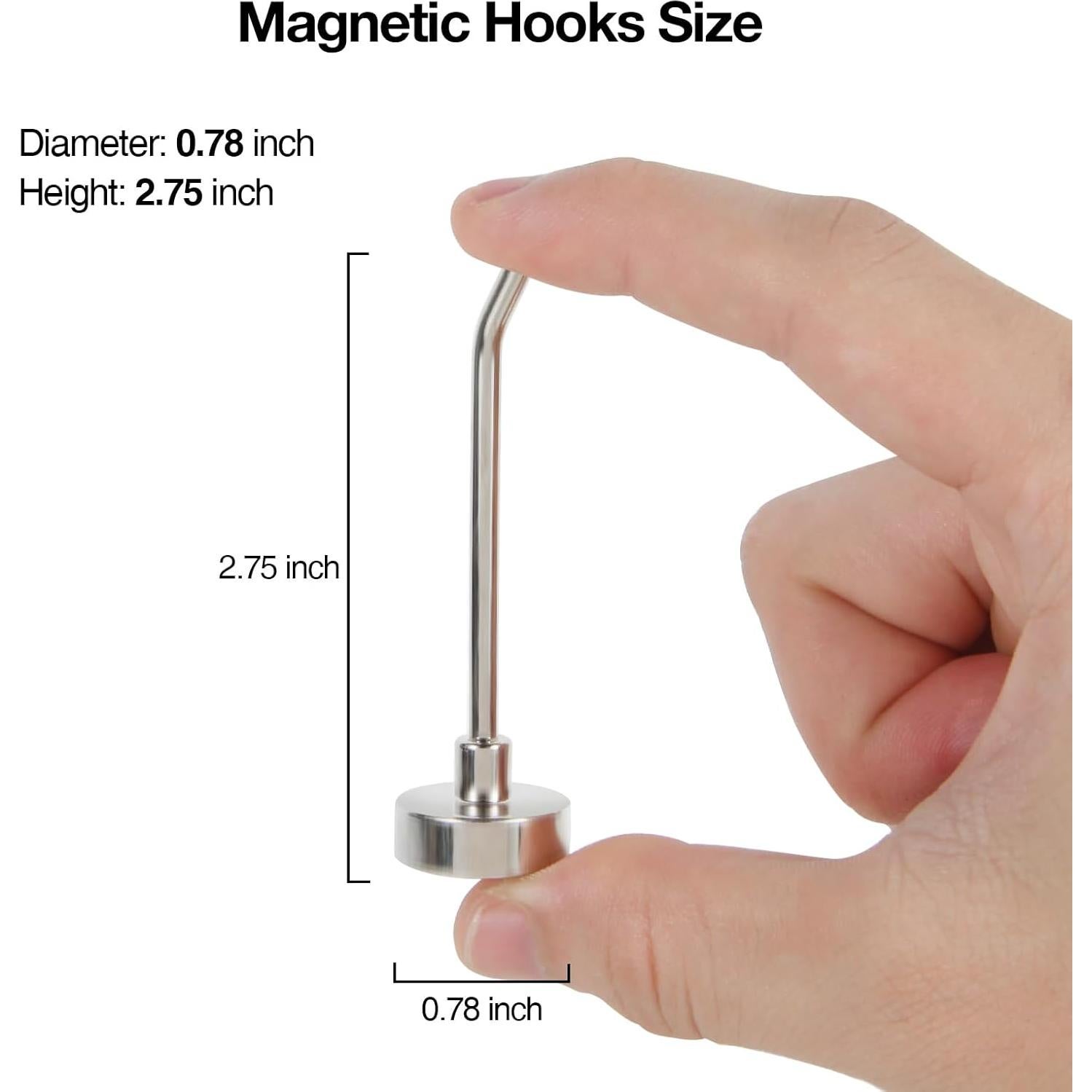 Ganchos Magnéticos Dlilise de Alta Resistencia 6.8 kg