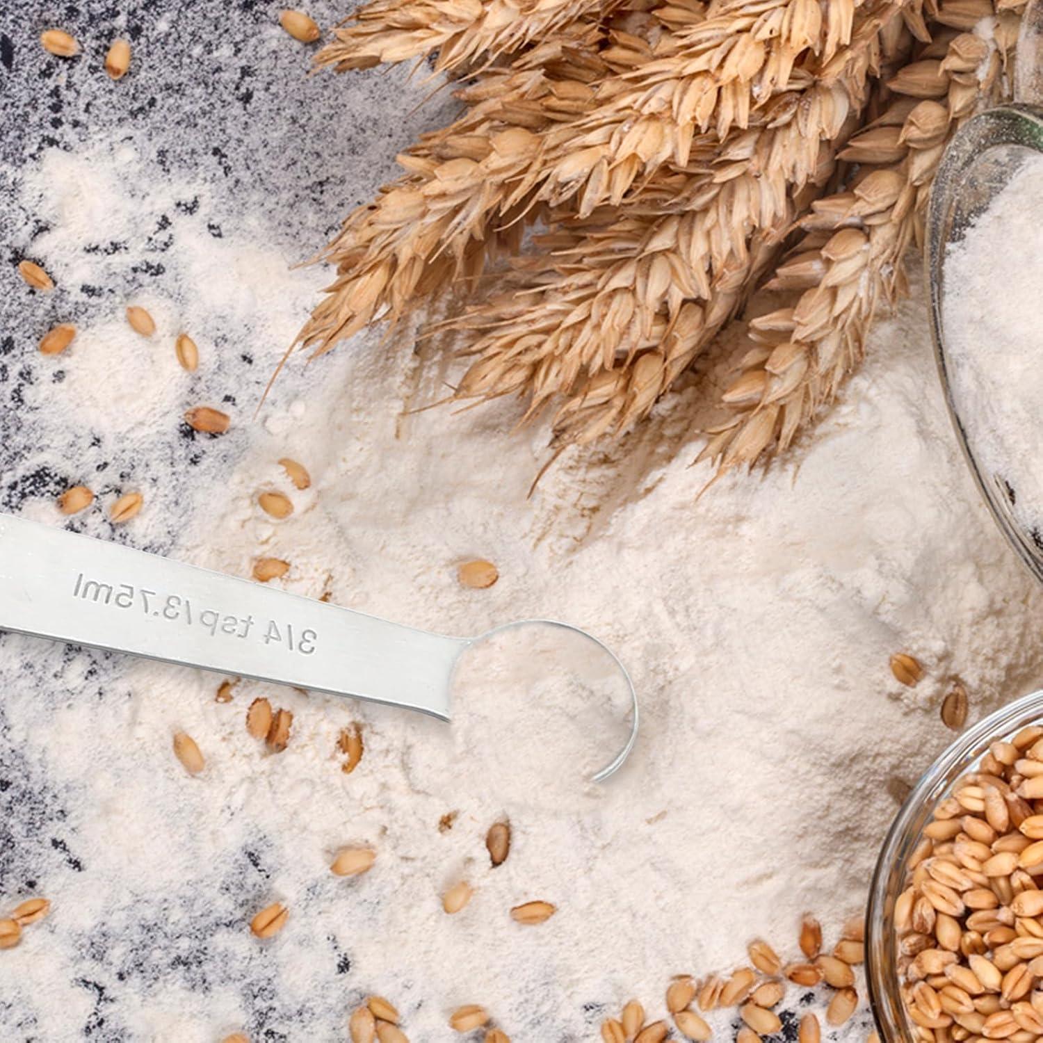 Juego de Cucharas Medidoras Luomorgo 9 Piezas Acero Inoxidable