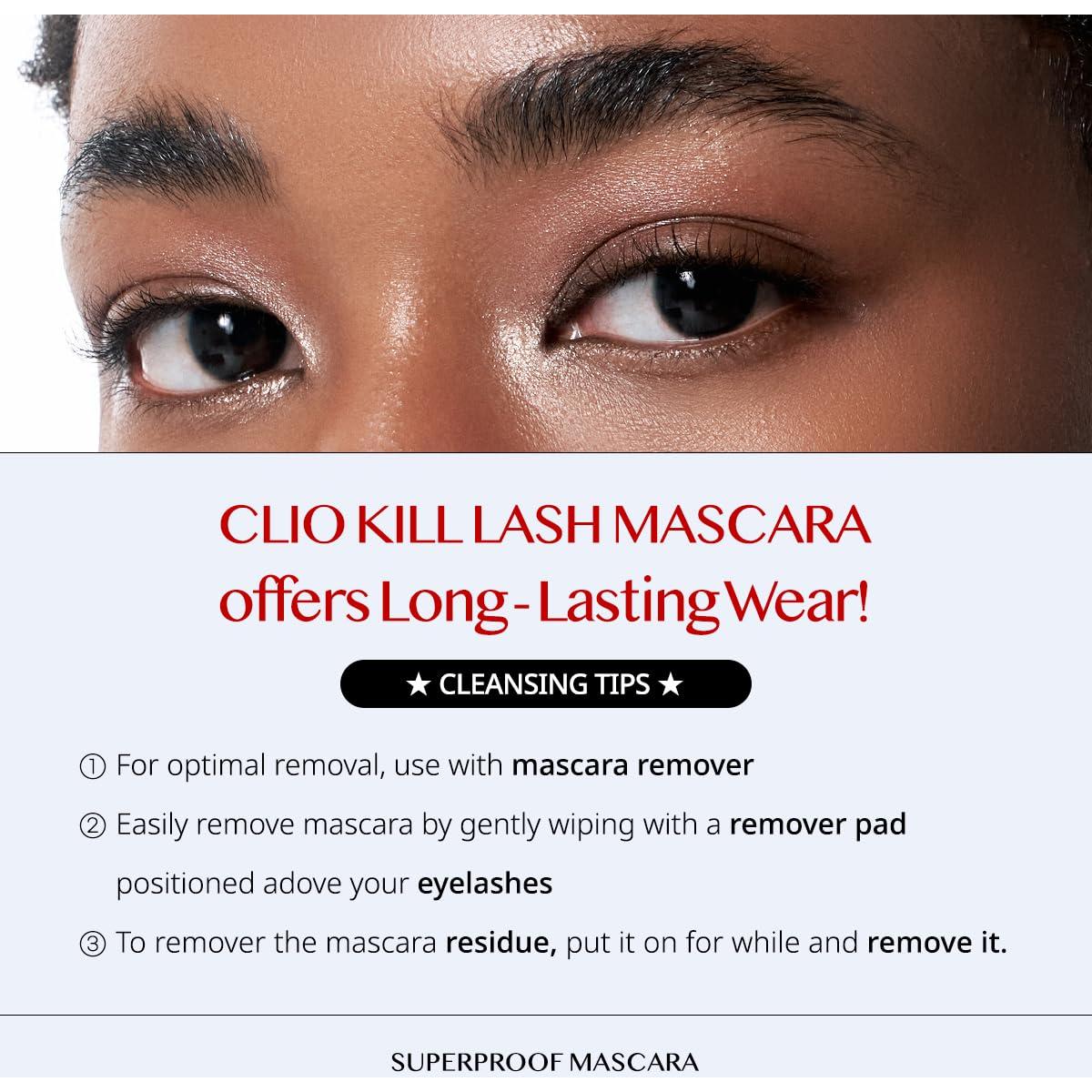 CLIO Kill Lash Máscara Negra Impermeable 50g - Volumen y Largo