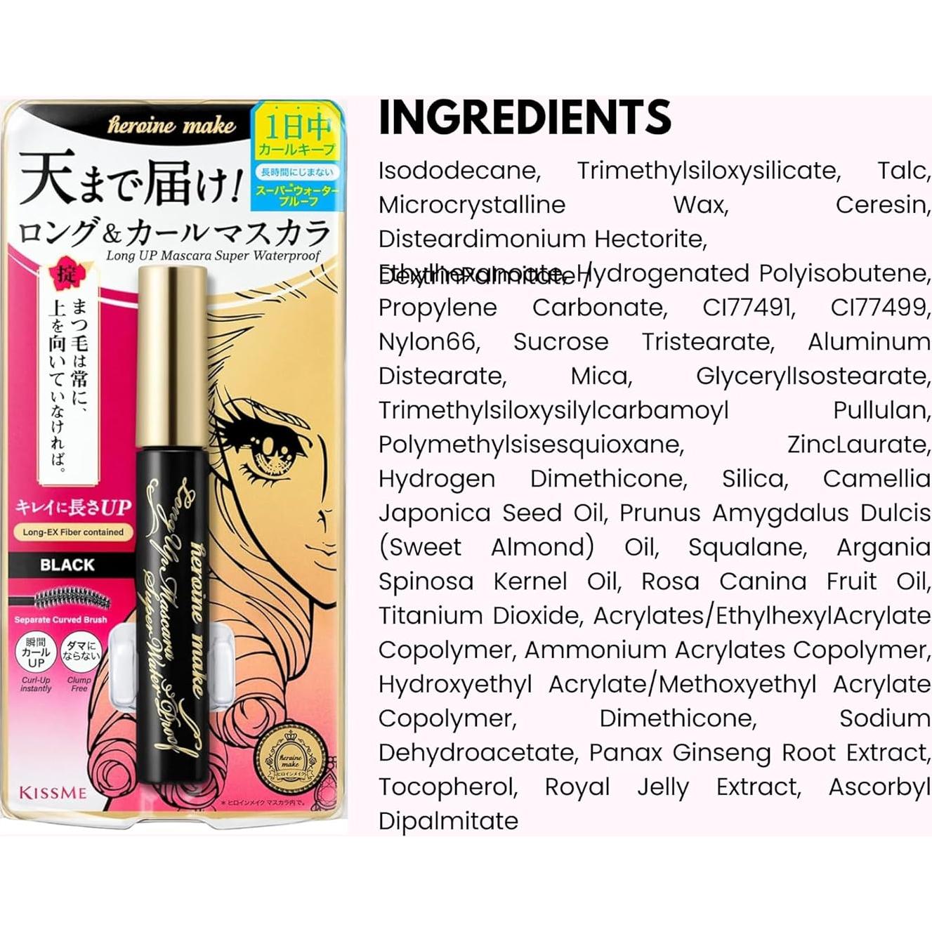 Máscara Alargadora y Voluminizadora Heroine Make Negra 6,23 ml