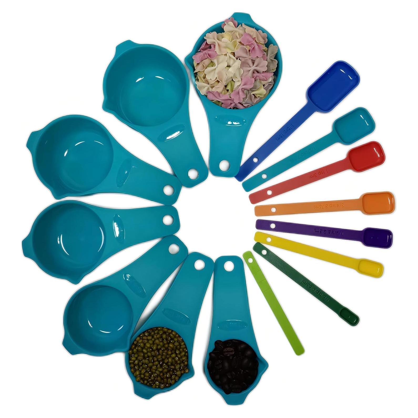 Juego de Tazas y Cucharas Medidoras Hotsyang 15 Piezas