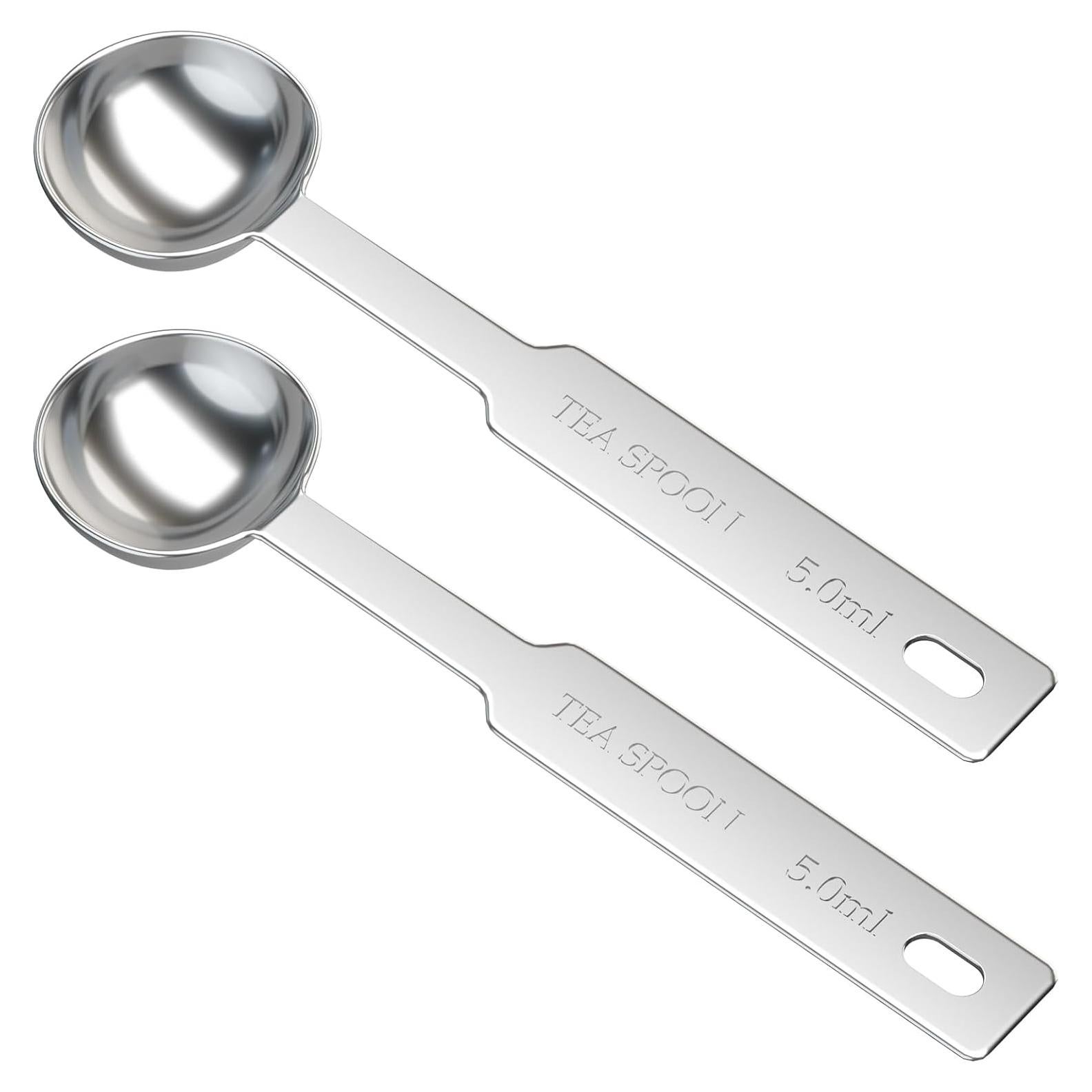 Cucharas Medidoras de Acero Inoxidable LEIFENY 5ml 2PCS