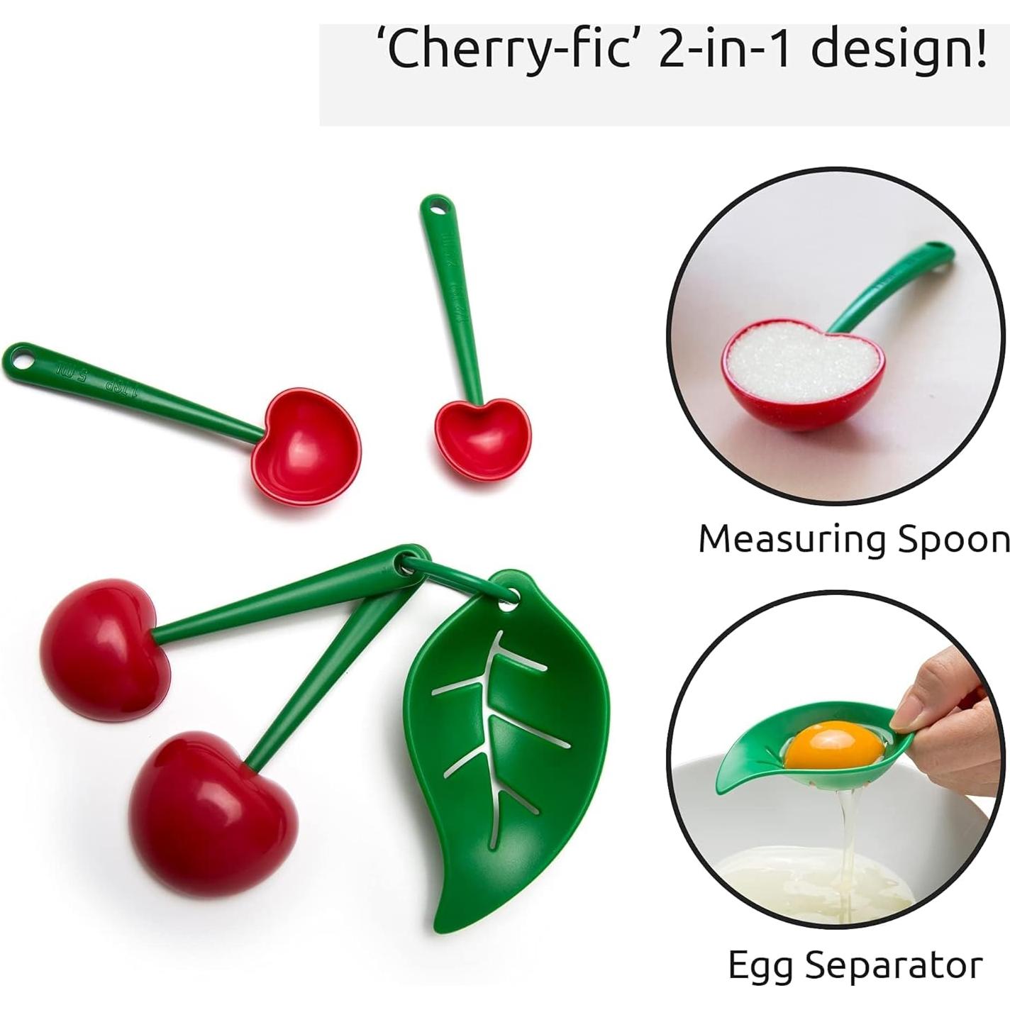 Juego de Cucharas Medidoras OTOTO Mon Cherry 4 Piezas