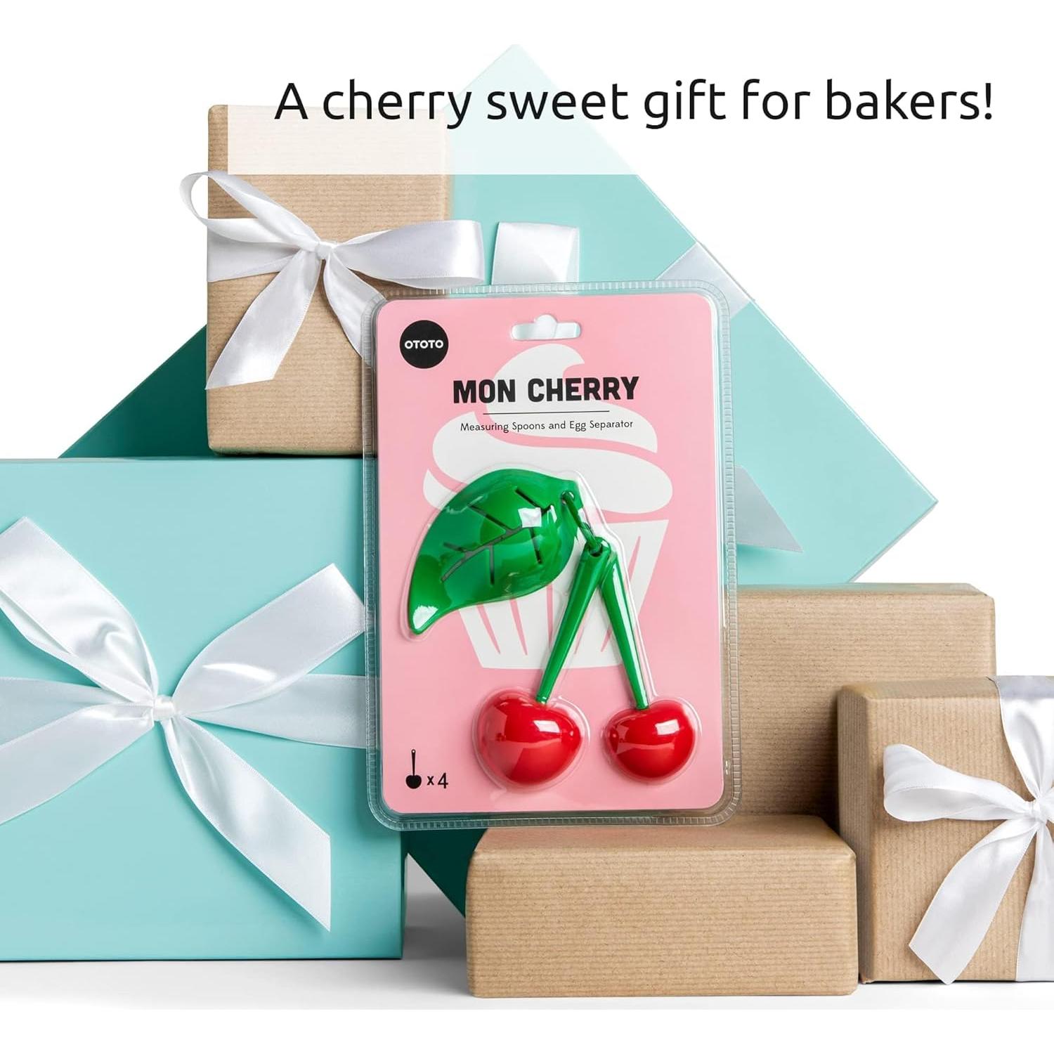 Juego de Cucharas Medidoras OTOTO Mon Cherry 4 Piezas