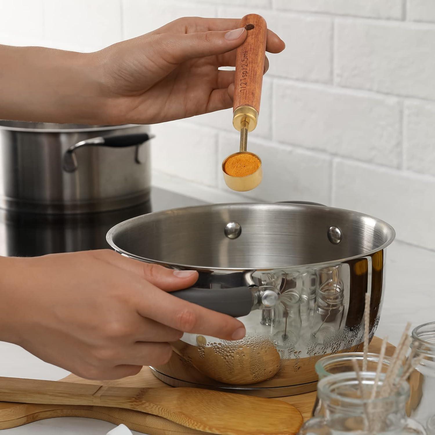 Juego de Tazas Medidoras 8 Piezas Muchtolove Acero Inoxidable