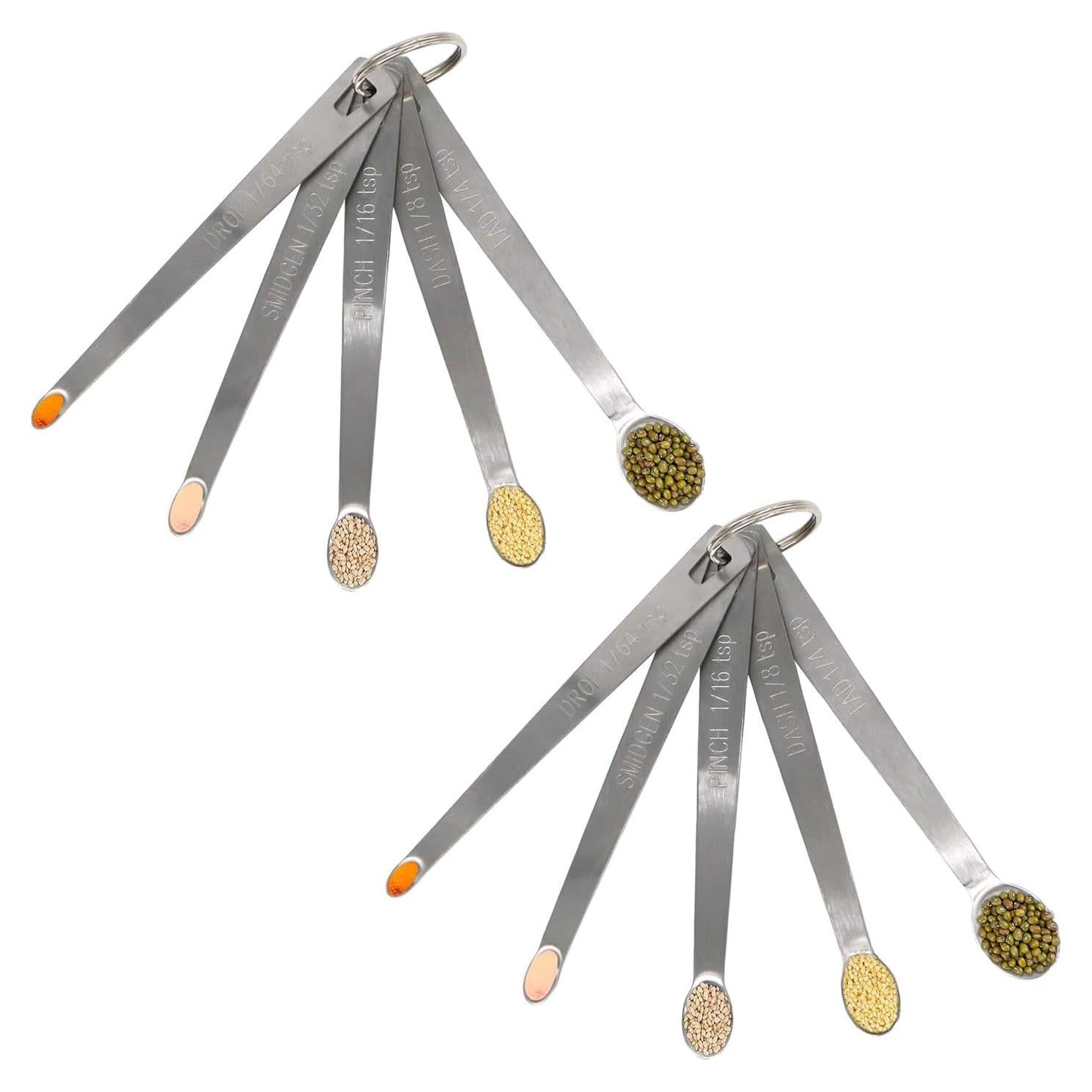 Juego de 2 cucharas medidoras BERYLER acero inoxidable 80g