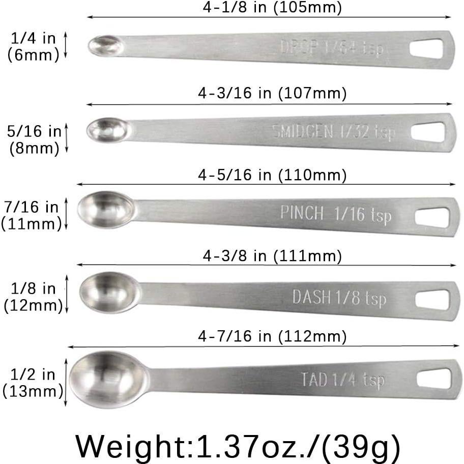 Juego de 2 cucharas medidoras BERYLER acero inoxidable 80g