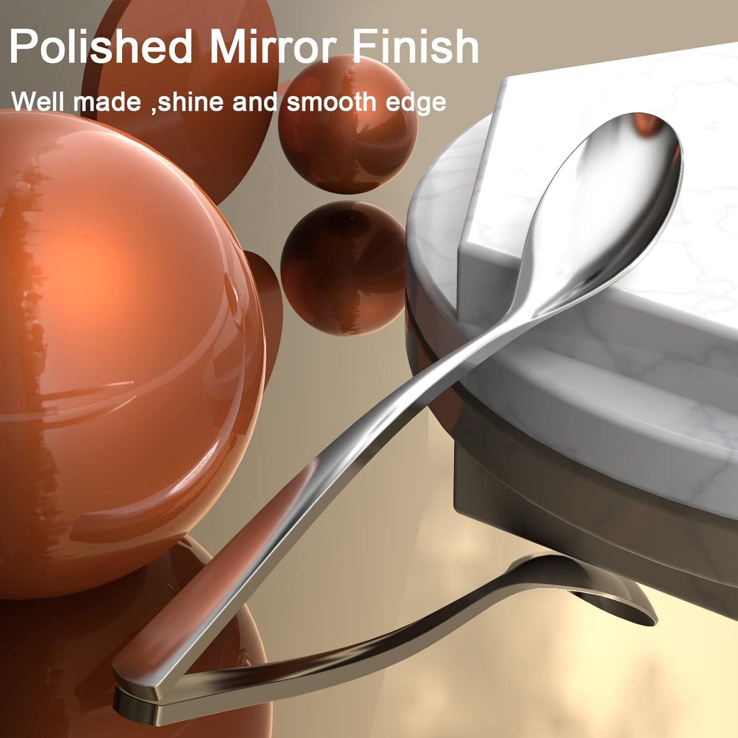 Juego de 4 cucharas de café GLAMFIELDS acero inoxidable 15,24 cm