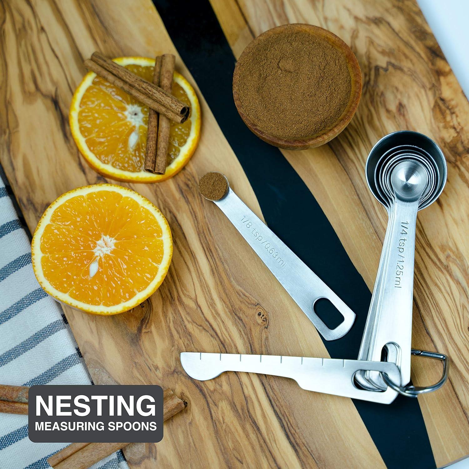 Set de 9 Cucharas Medidoras BALCI Acero Inoxidable 18/8