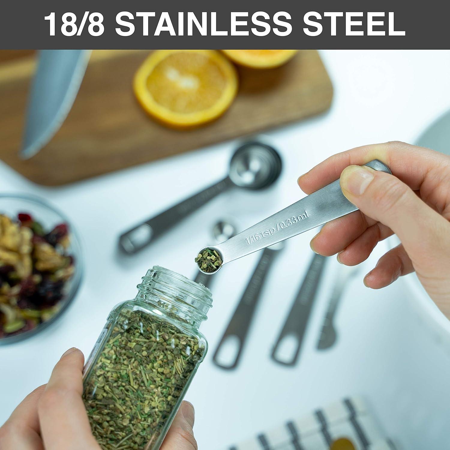 Set de 9 Cucharas Medidoras BALCI Acero Inoxidable 18/8