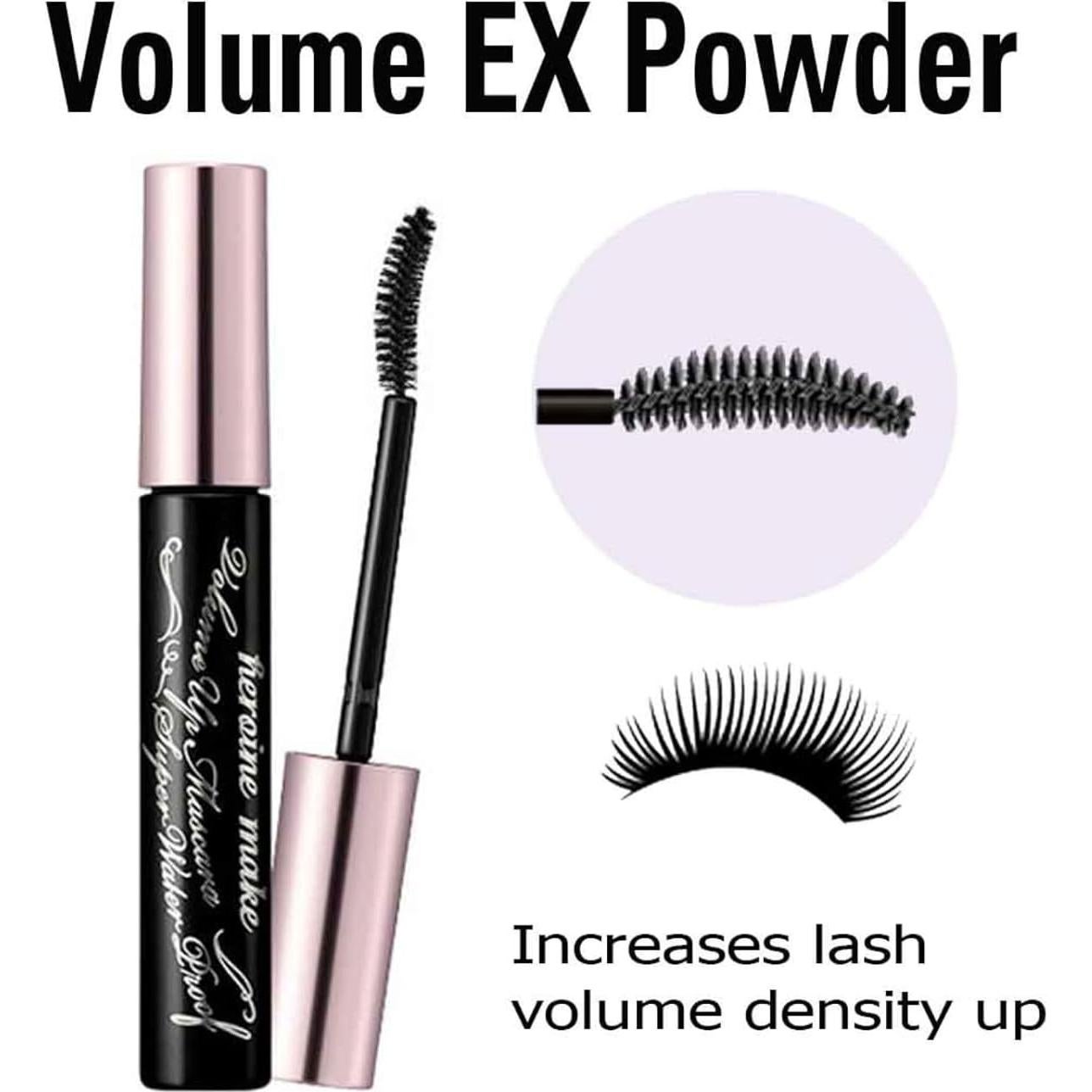 Máscara Voluminizadora Isehan HEROINE MAKE Negra 6,23 ml