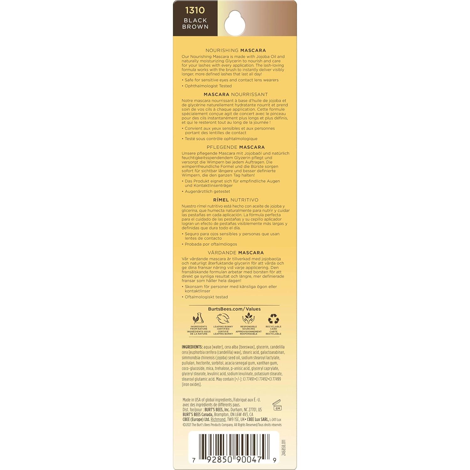 Máscara Nutritiva 100% Natural Burt's Bees Marrón Negro 11.34g