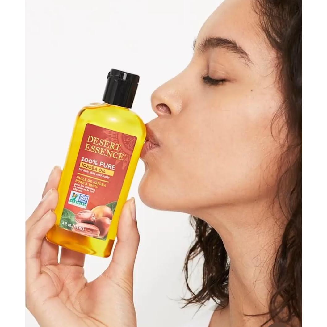 Aceite de Jojoba Puro Desert Essence 118 ml Hidratante Facial y Capilar