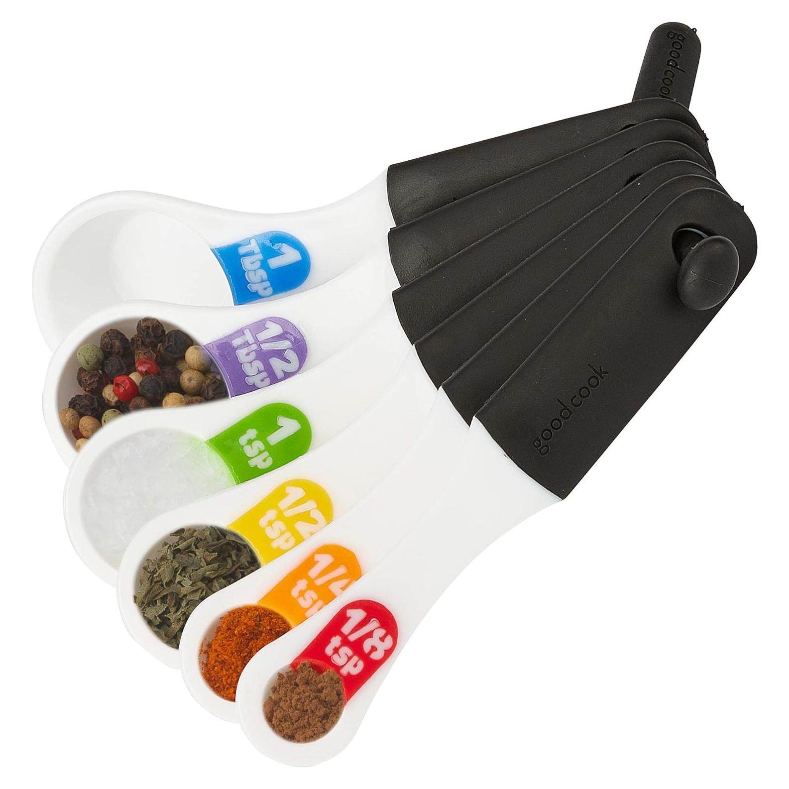 Set de 6 Cucharas Medidoras Good Cook - Plástico Blanco