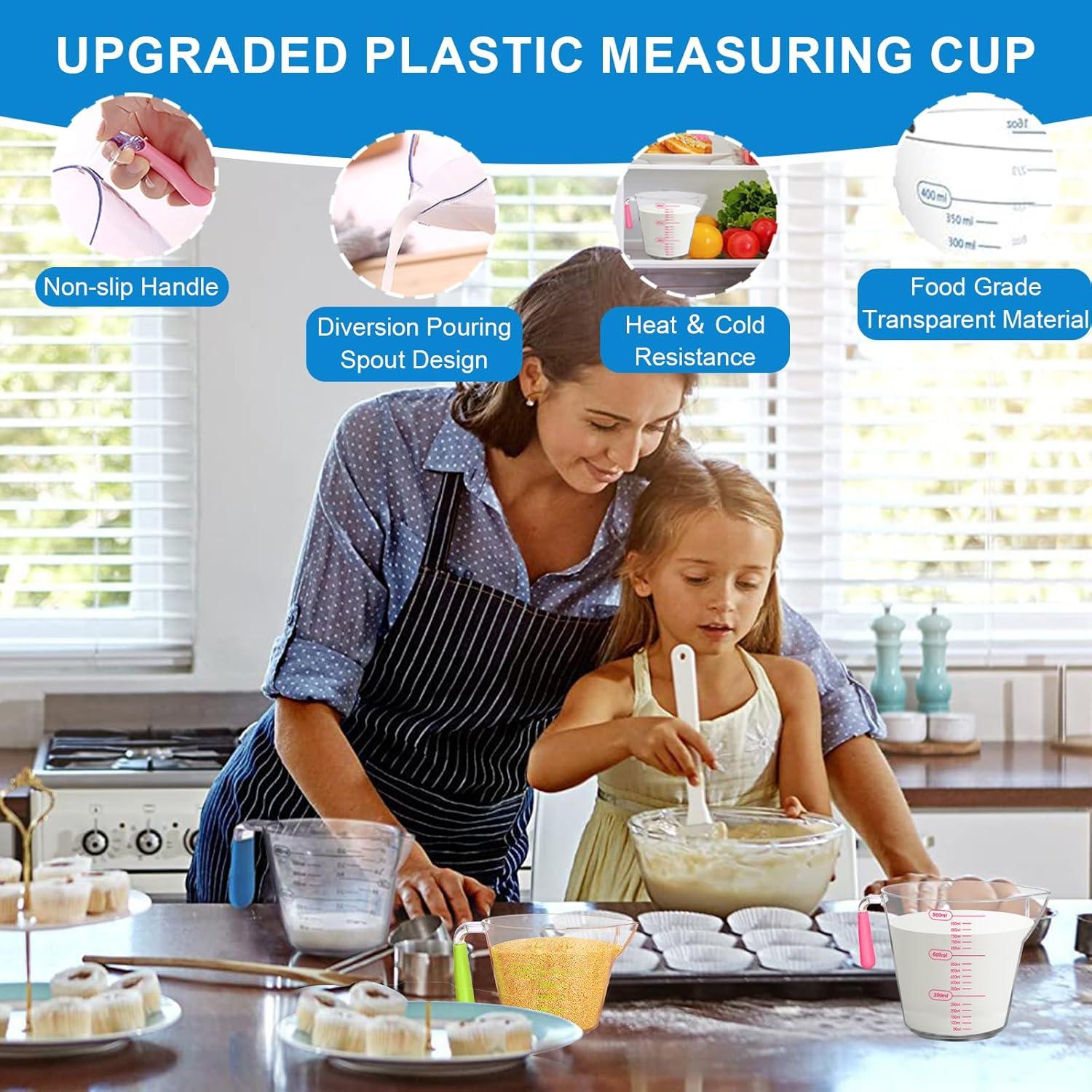 Juego de Tazas y Cucharas Medidoras ATPWONZ 21 Piezas Acero Inoxidable