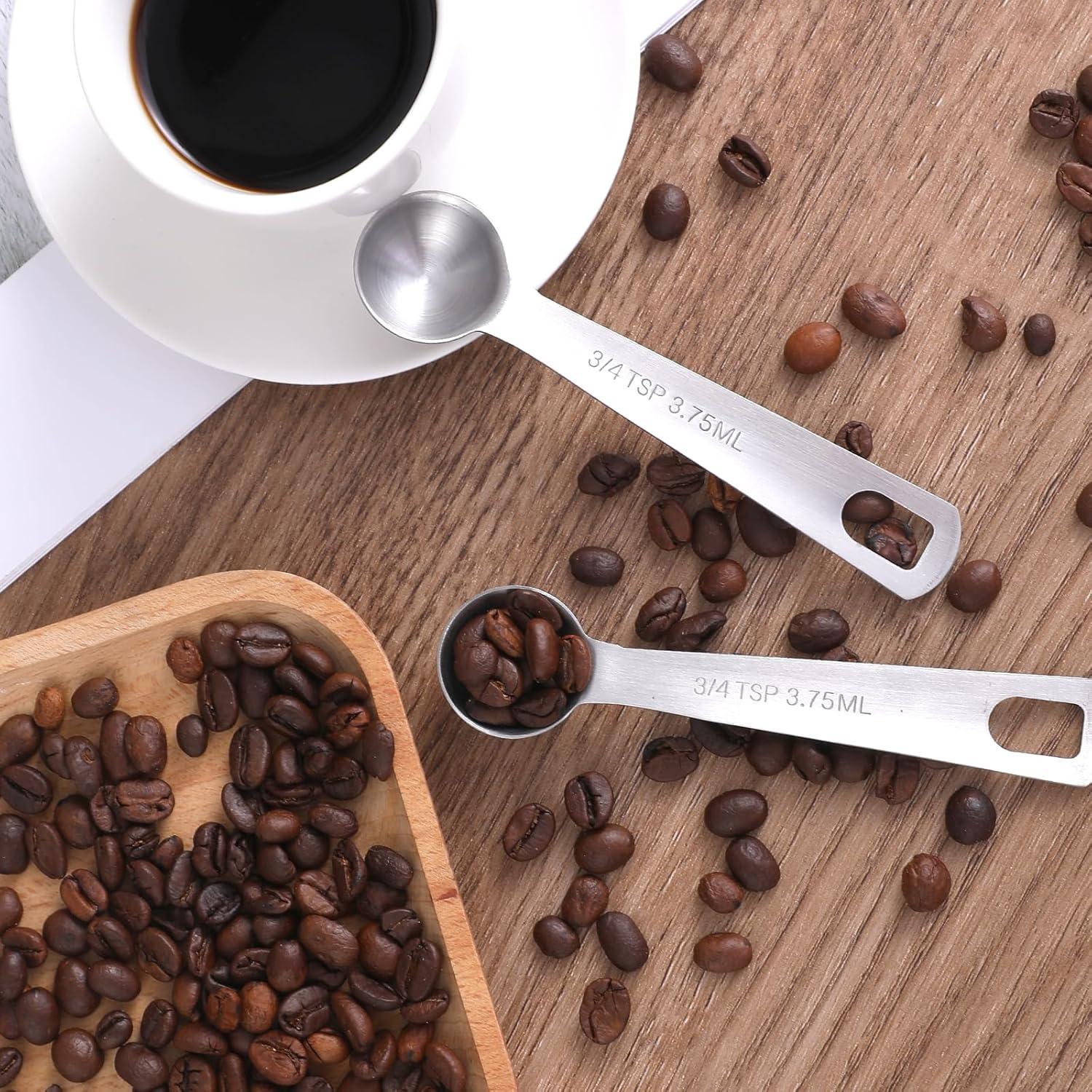 Cucharas Medidoras de Acero Inoxidable Mozeat Lens 3.75ml - 2 Pcs