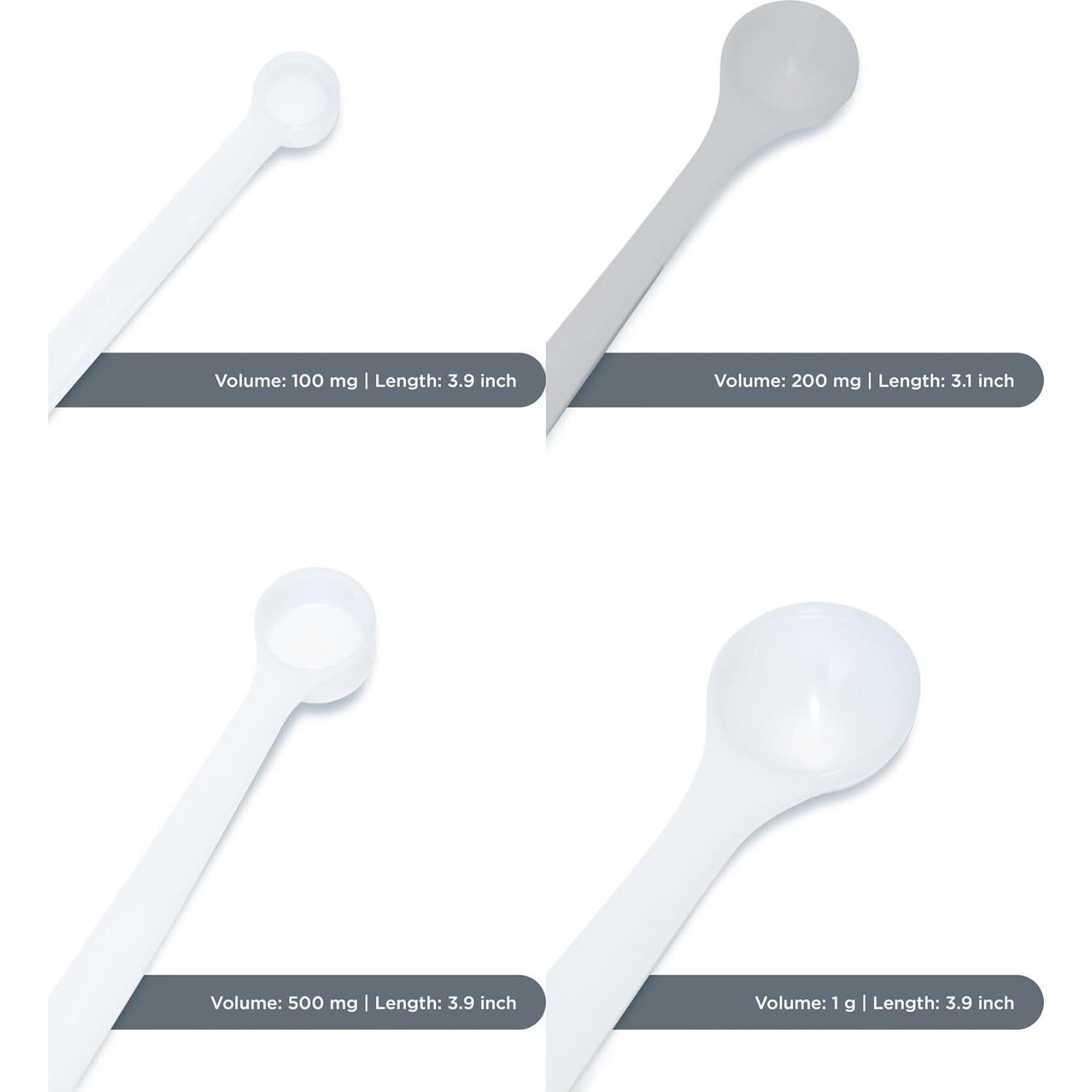 Juego de Cucharas Medidoras de Miligramos Extrakt 4 Piezas