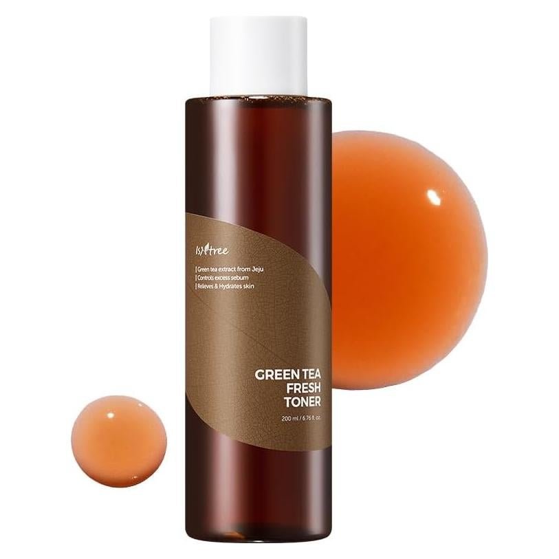 Tónico Facial ISNTREE Té Verde 200ml Hidratante Piel Grasa