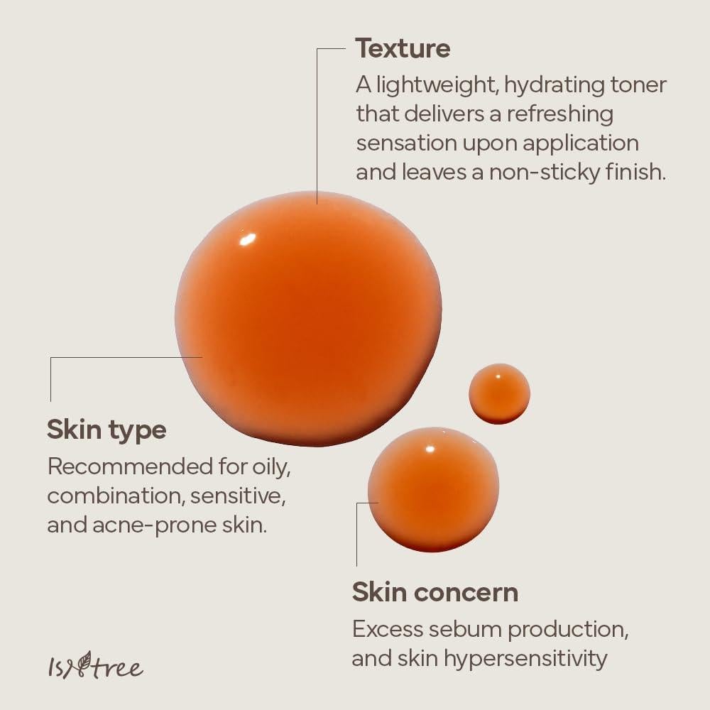 Tónico Facial ISNTREE Té Verde 200ml Hidratante Piel Grasa