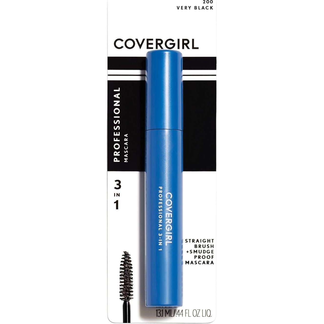 Máscara Profesional Covergirl Muy Negro 9 g - Voluminiza y Alarga