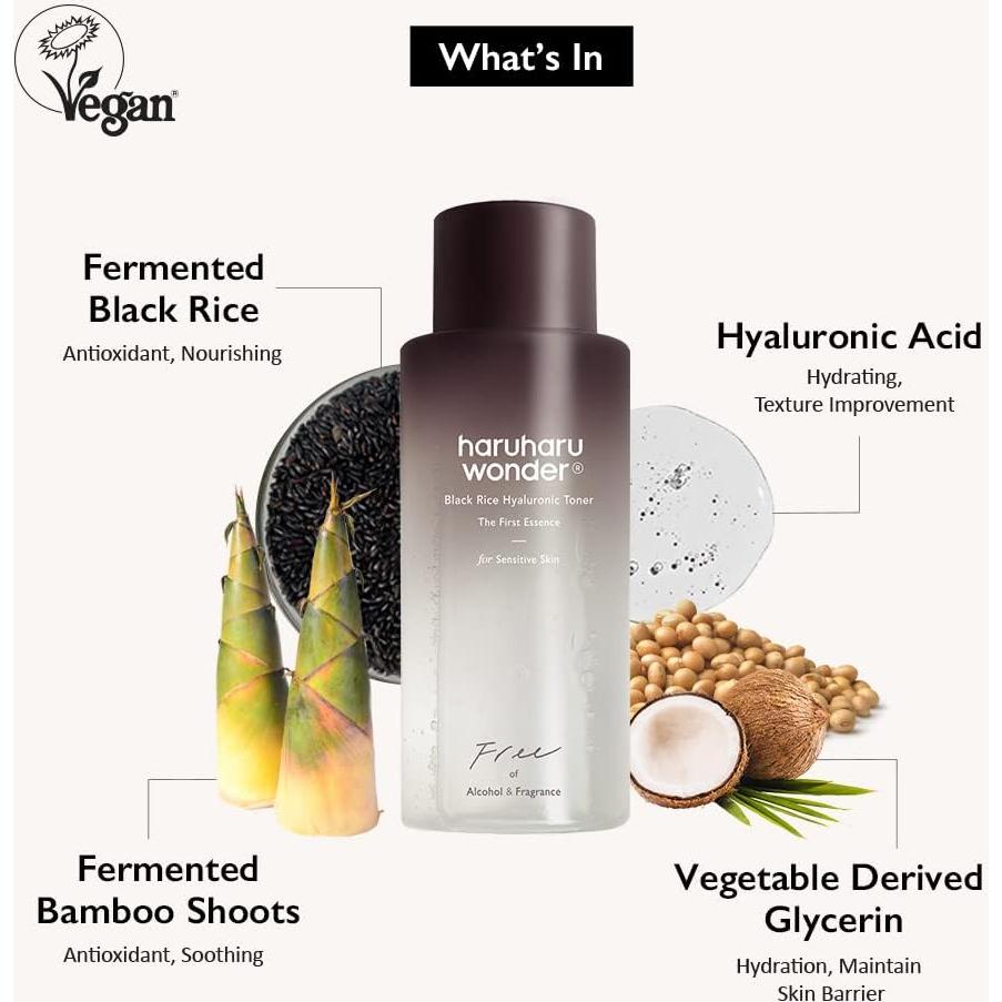 Tónico de Ácido Hialurónico Haruharu Wonder 150 ml Vegano