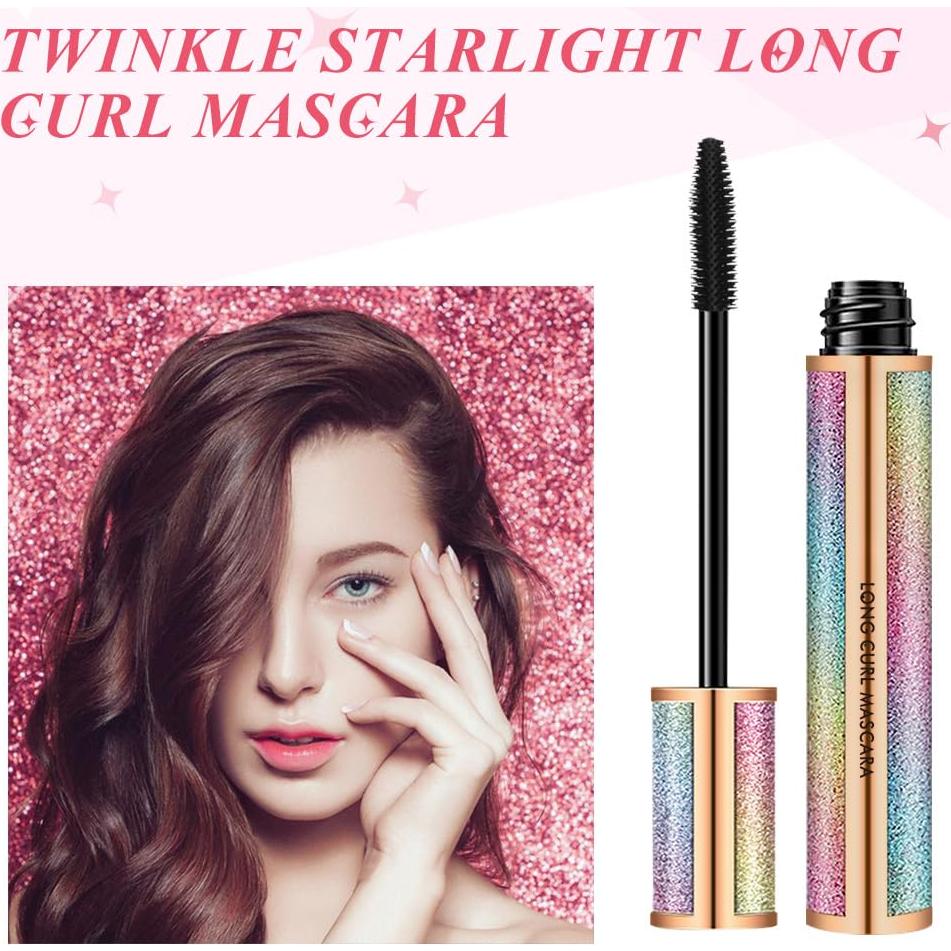 Máscara de Pestañas 4D Fibra de Seda Negra Resistente al Agua