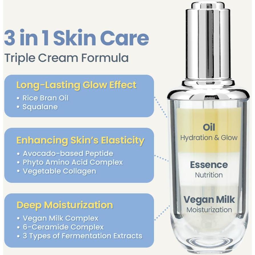 Ampolla de Leche Cerámica TIRTIR 40 ml Hidratante Piel