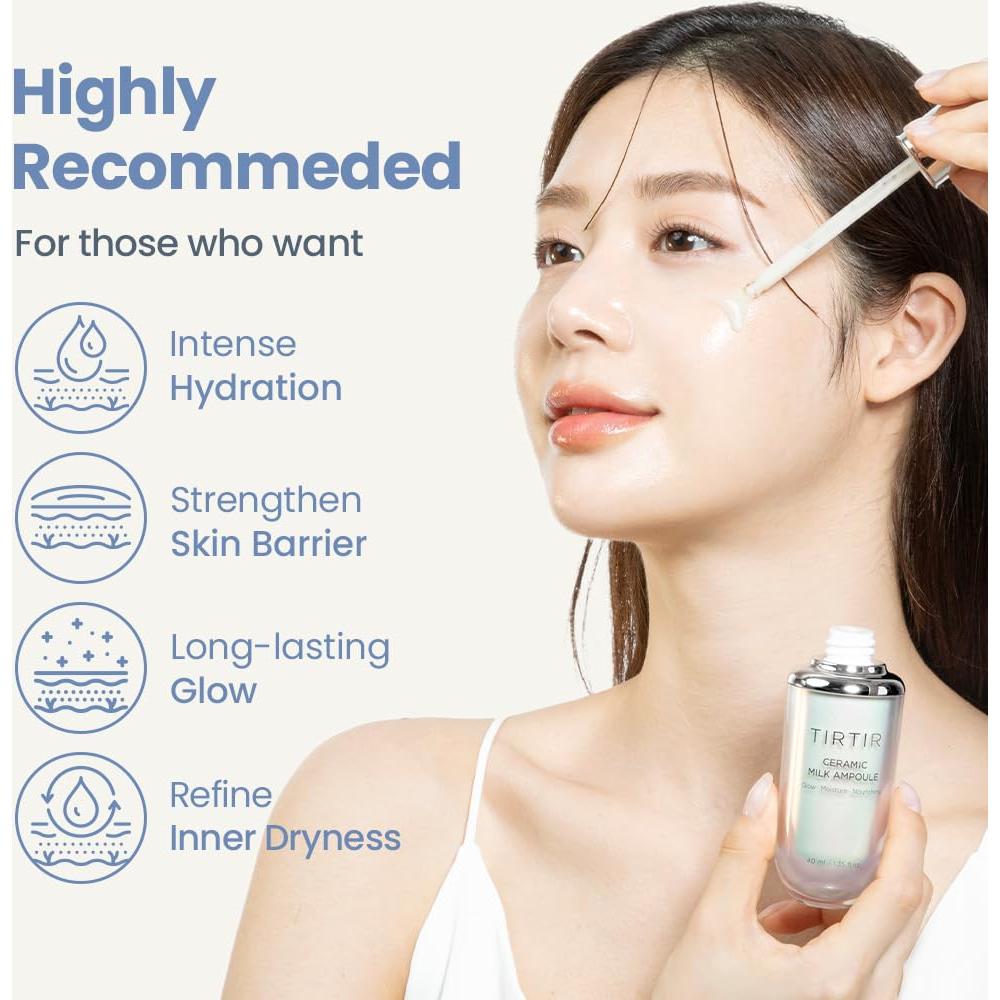 Ampolla de Leche Cerámica TIRTIR 40 ml Hidratante Piel