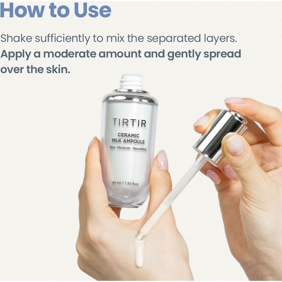 Ampolla de Leche Cerámica TIRTIR 40 ml Hidratante Piel