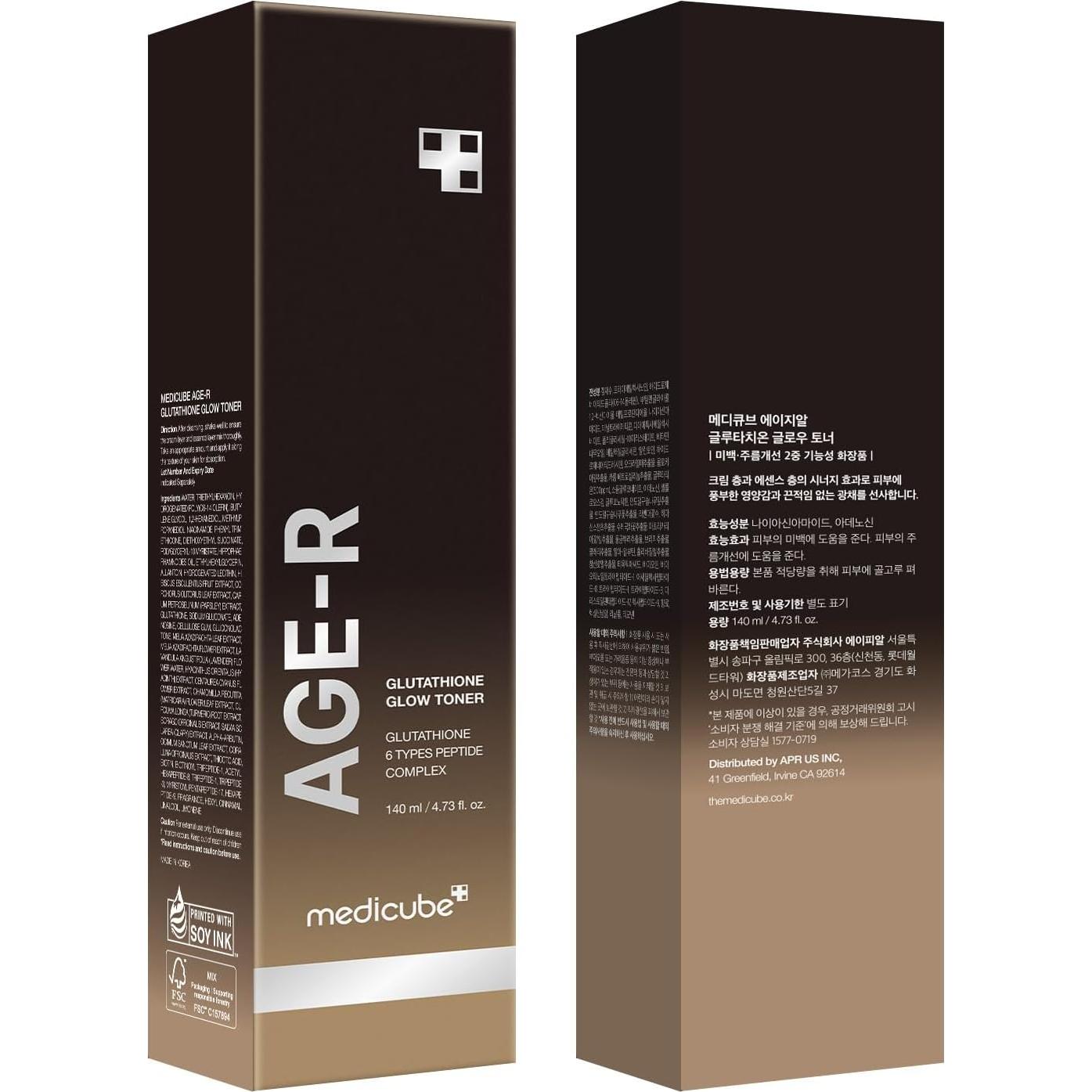 Tónico Milky Medicube Age-R Glutathione 200ml Piel Radiante