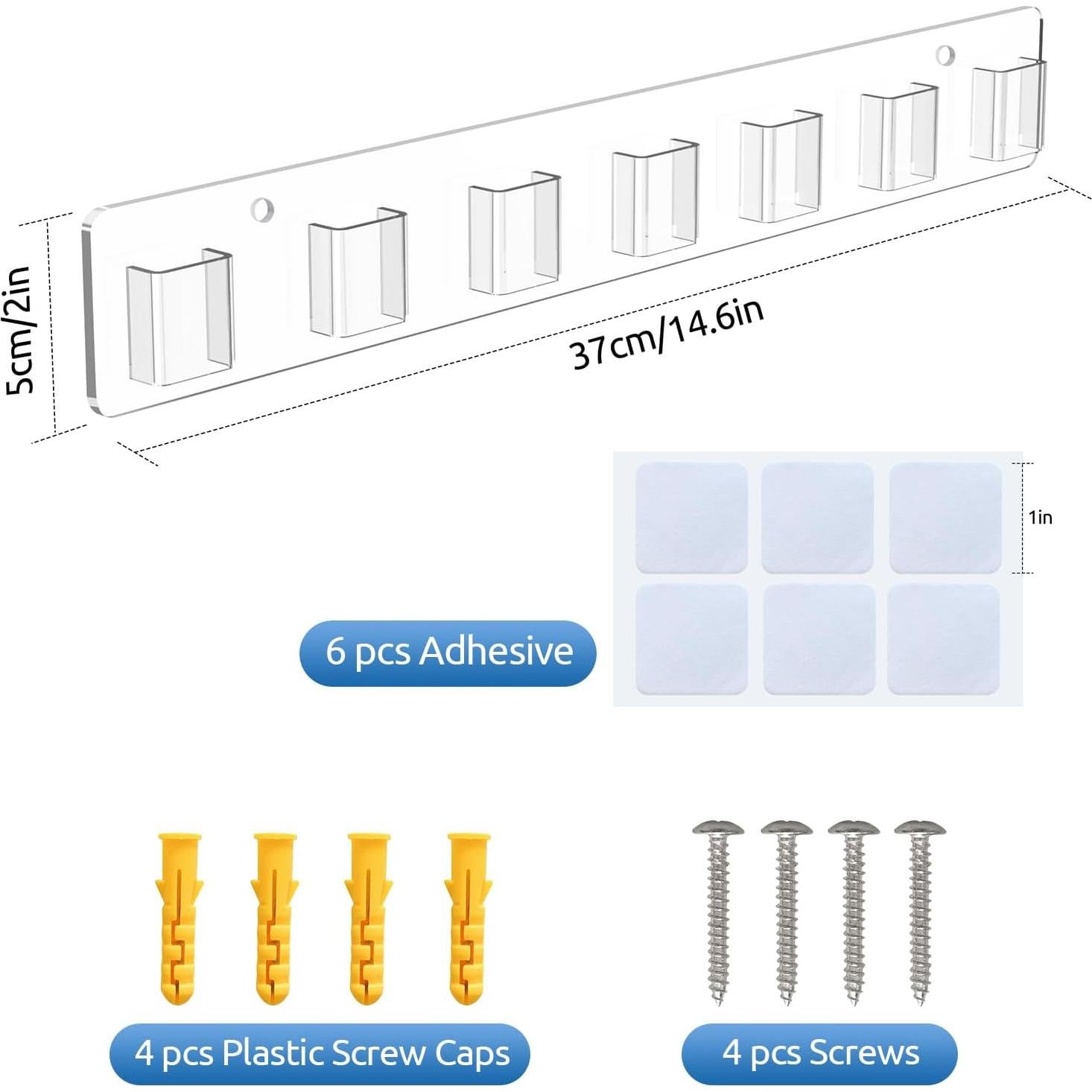 Organizador de Gafas de Pared Meaocer 2 Paquetes Acrílico
