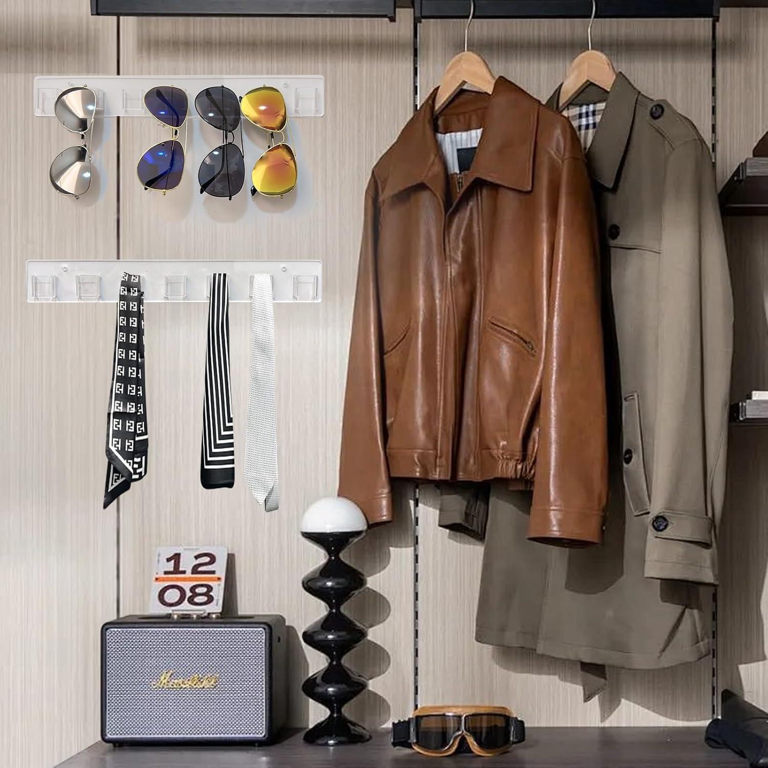 Organizador de Gafas de Pared Meaocer 2 Paquetes Acrílico
